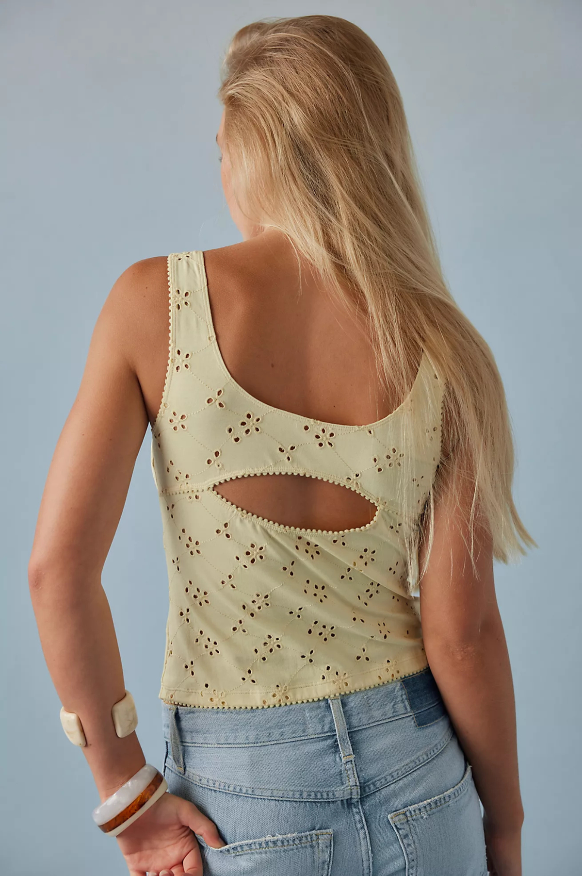 Full Bloom Eyelet Cami