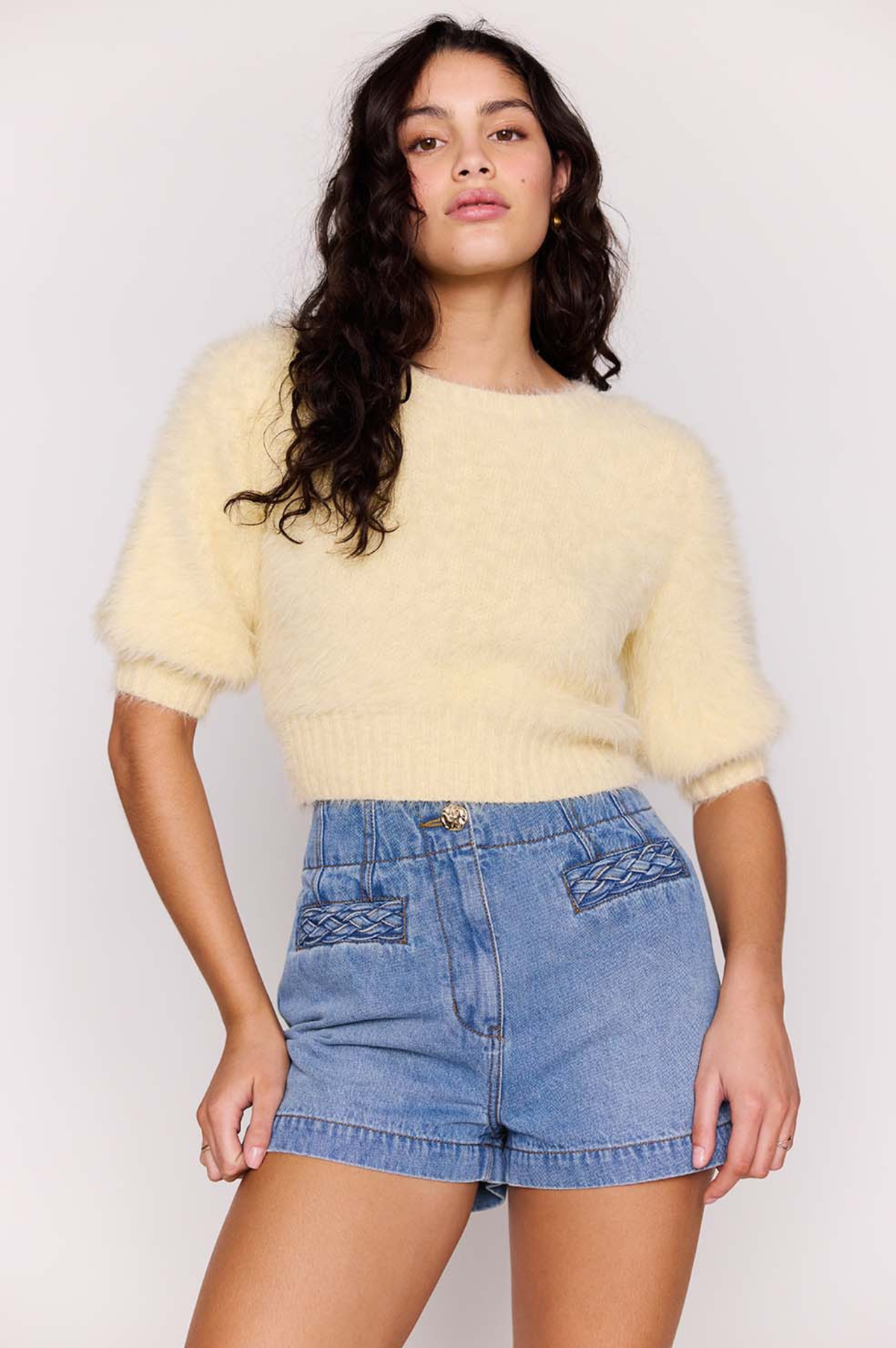 Lola Fluffy Knit Top