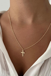 Flora Cross Necklace