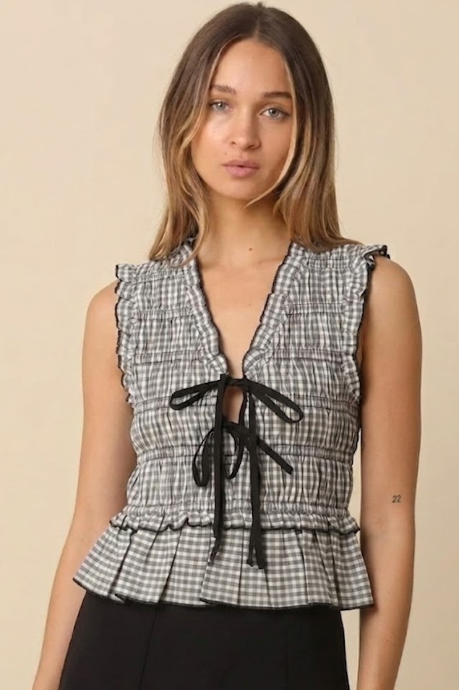 Kelsey Gingham Top
