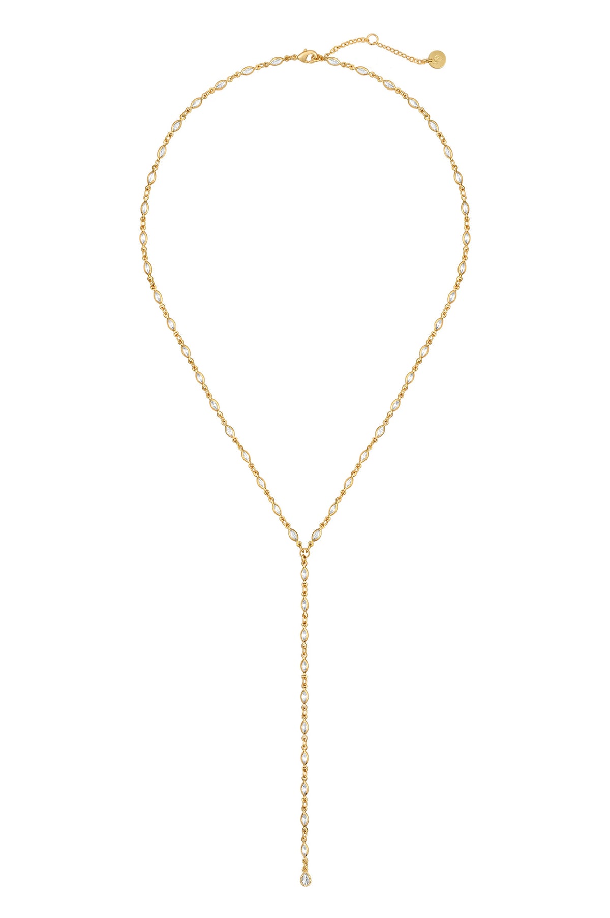 PORTIA MARQUISE LARIAT NECKLACE