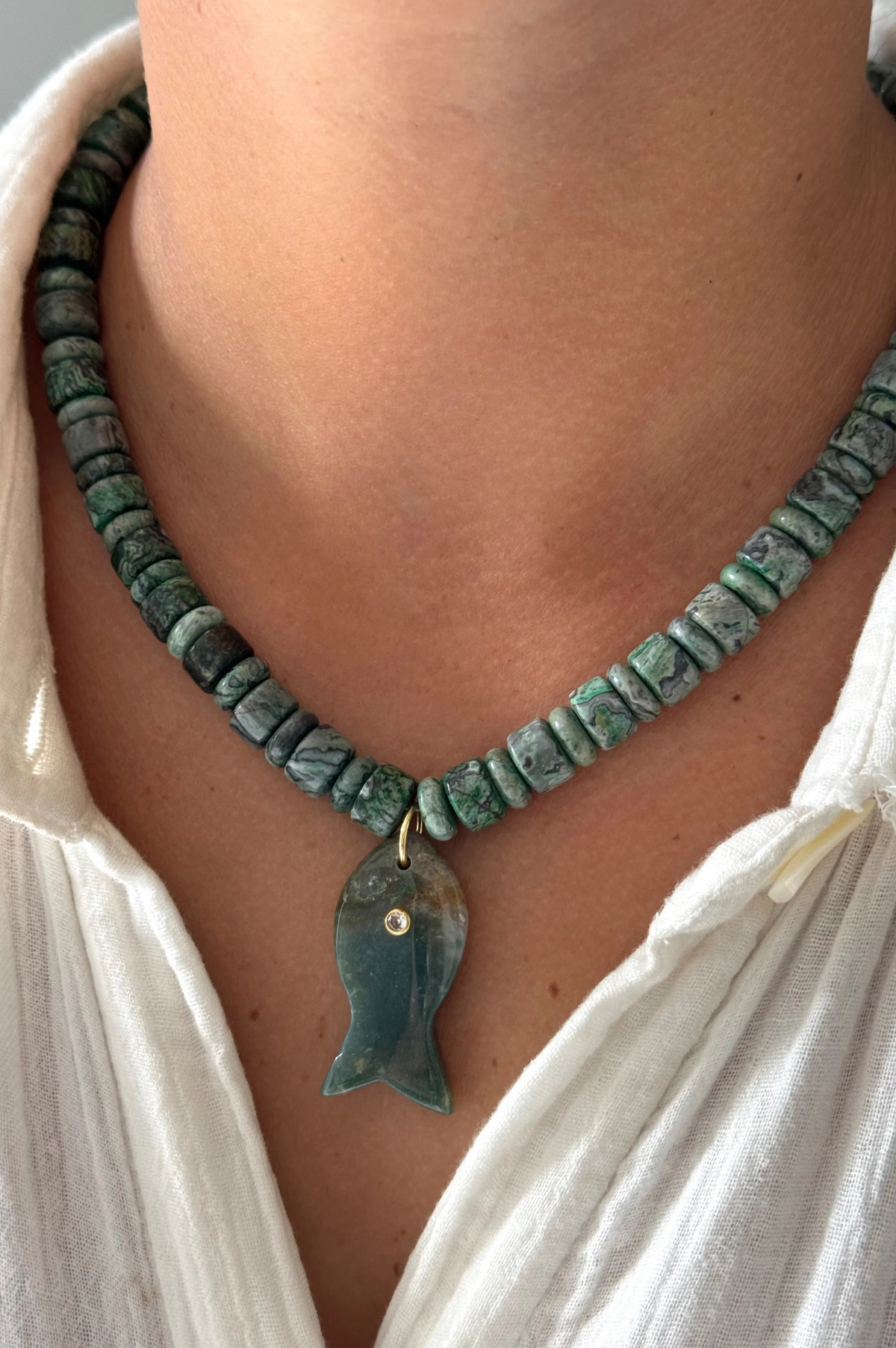 Remi In Green Necklace