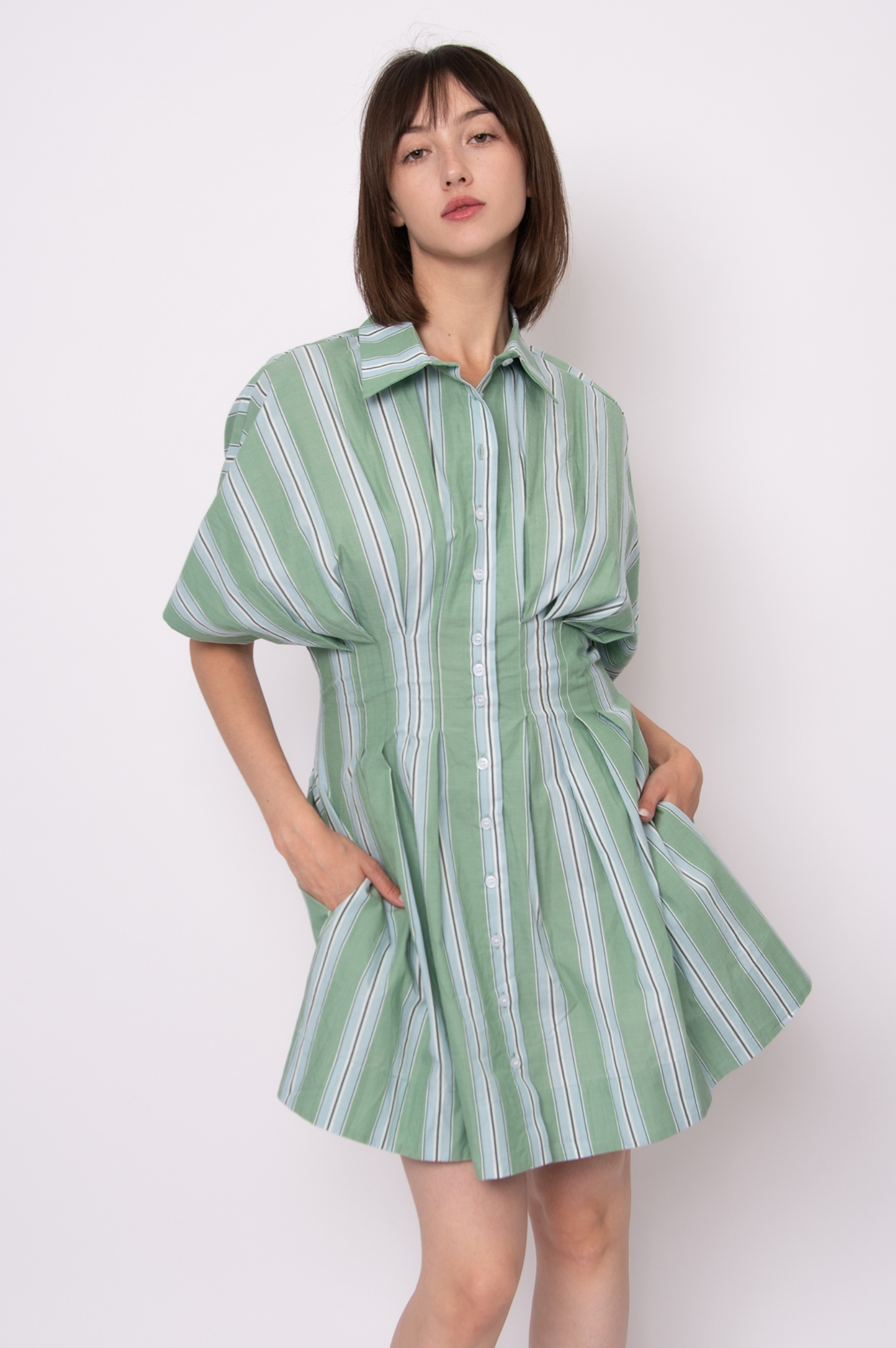 Lorine Stripe Mini Dress