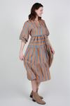 Adeline Striped Shirt Dress