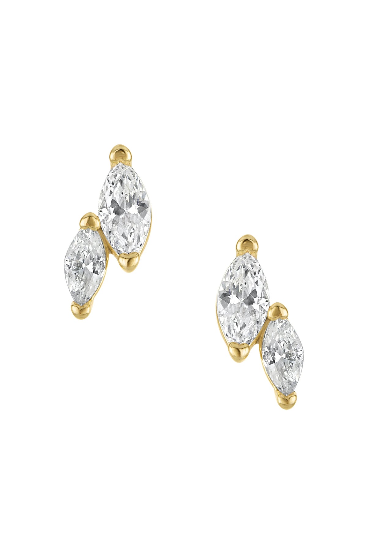 VIOLA MARQUISE STUD EARRINGS