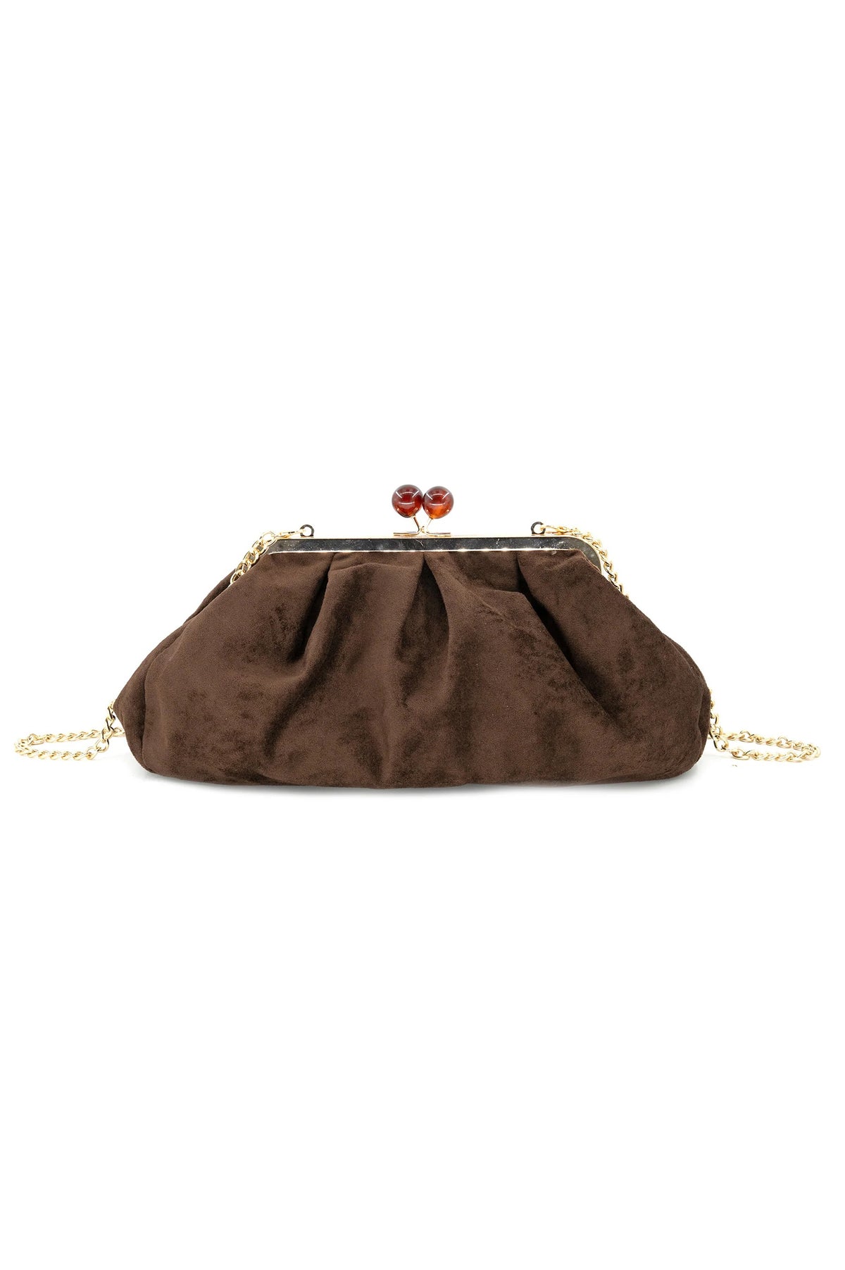 Aura Suede Clutch