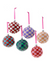 Checkered Bauble Christmas Ornament