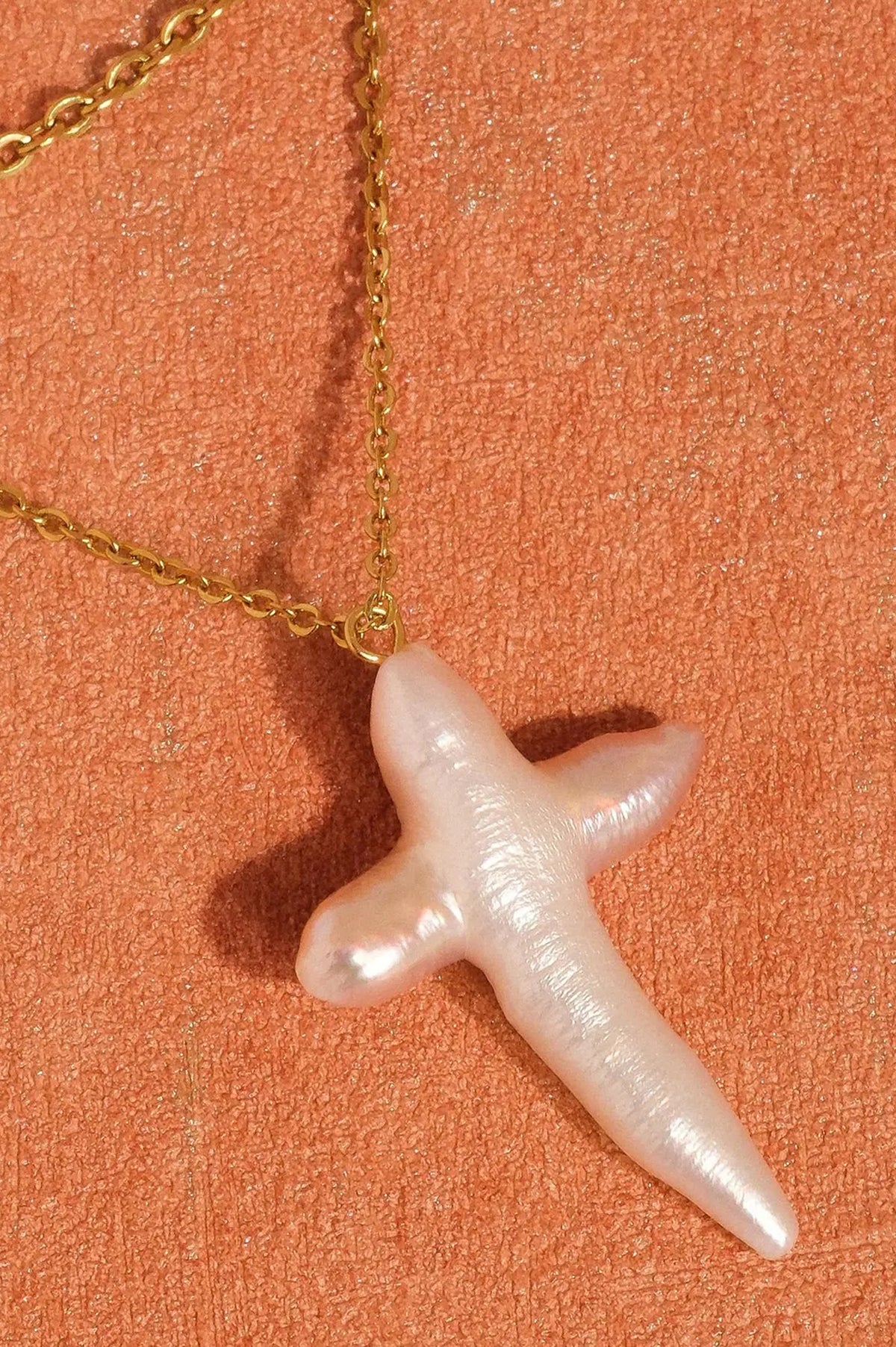 Aurise Freshwater Pearl Cross Necklace