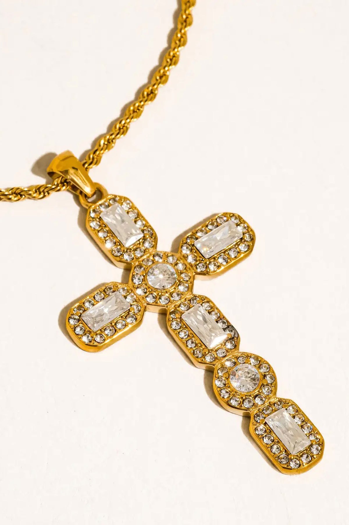 Belrose CZ Cross Necklace