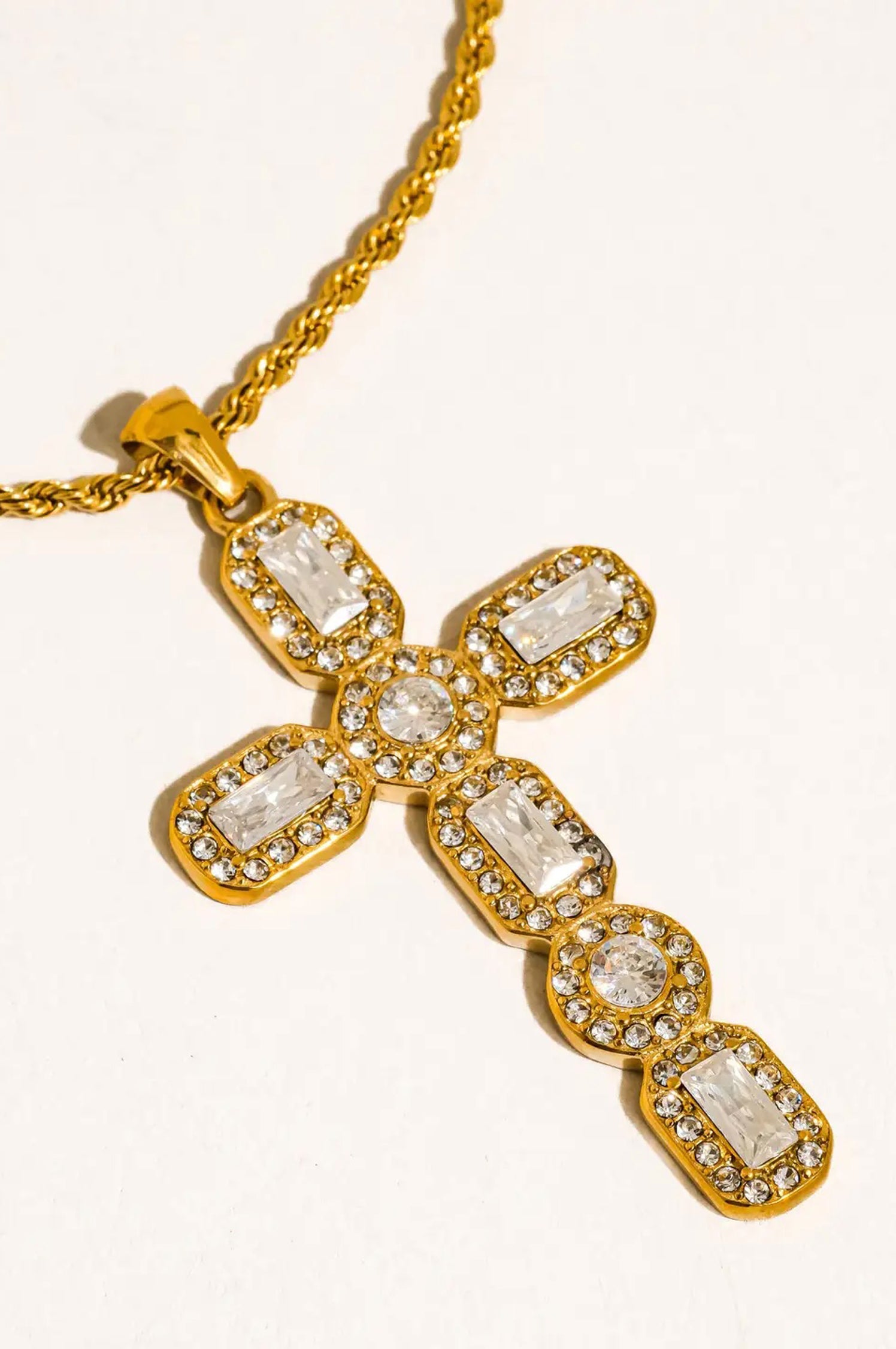 Belrose CZ Cross Necklace