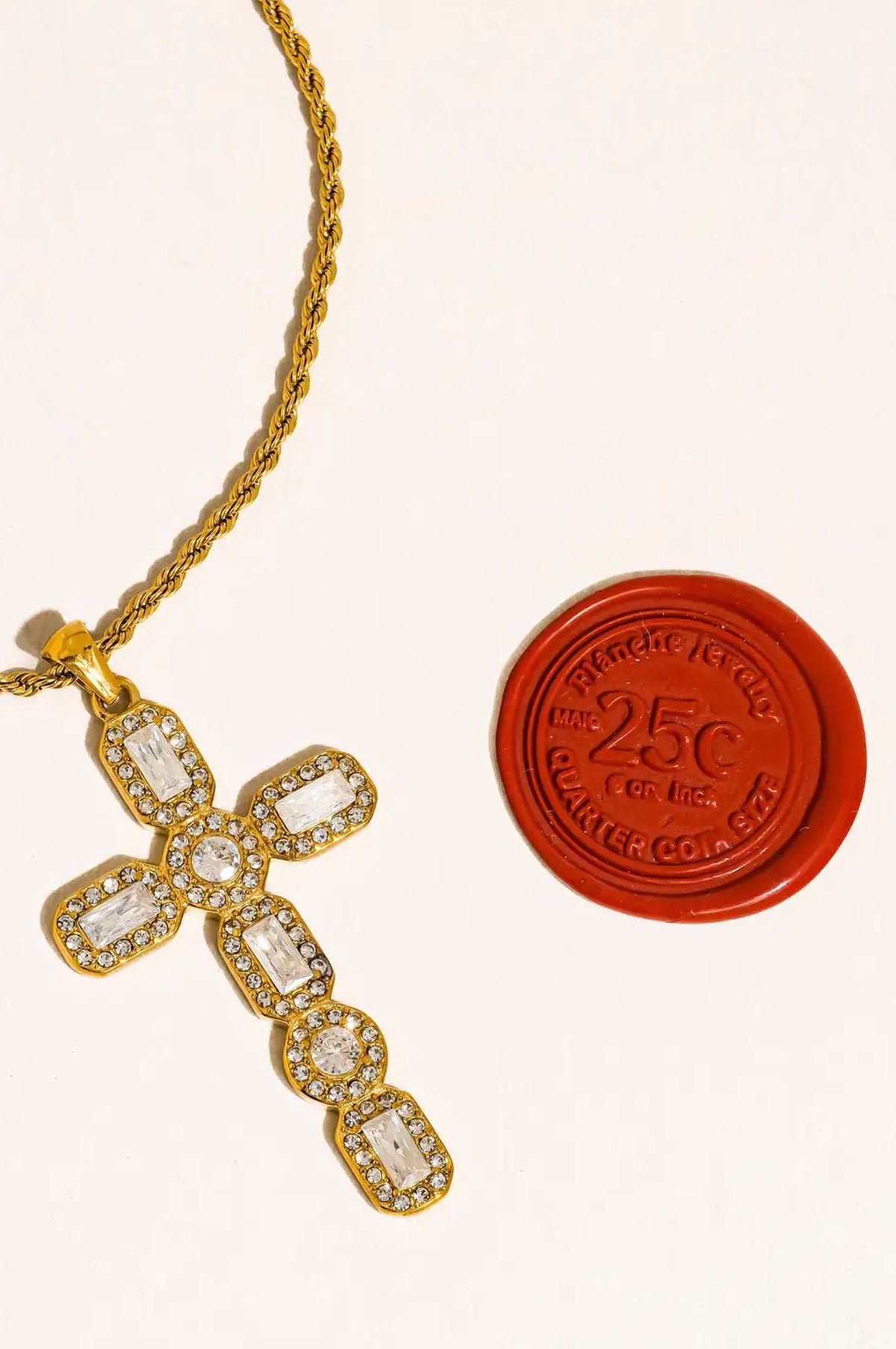 Belrose CZ Cross Necklace