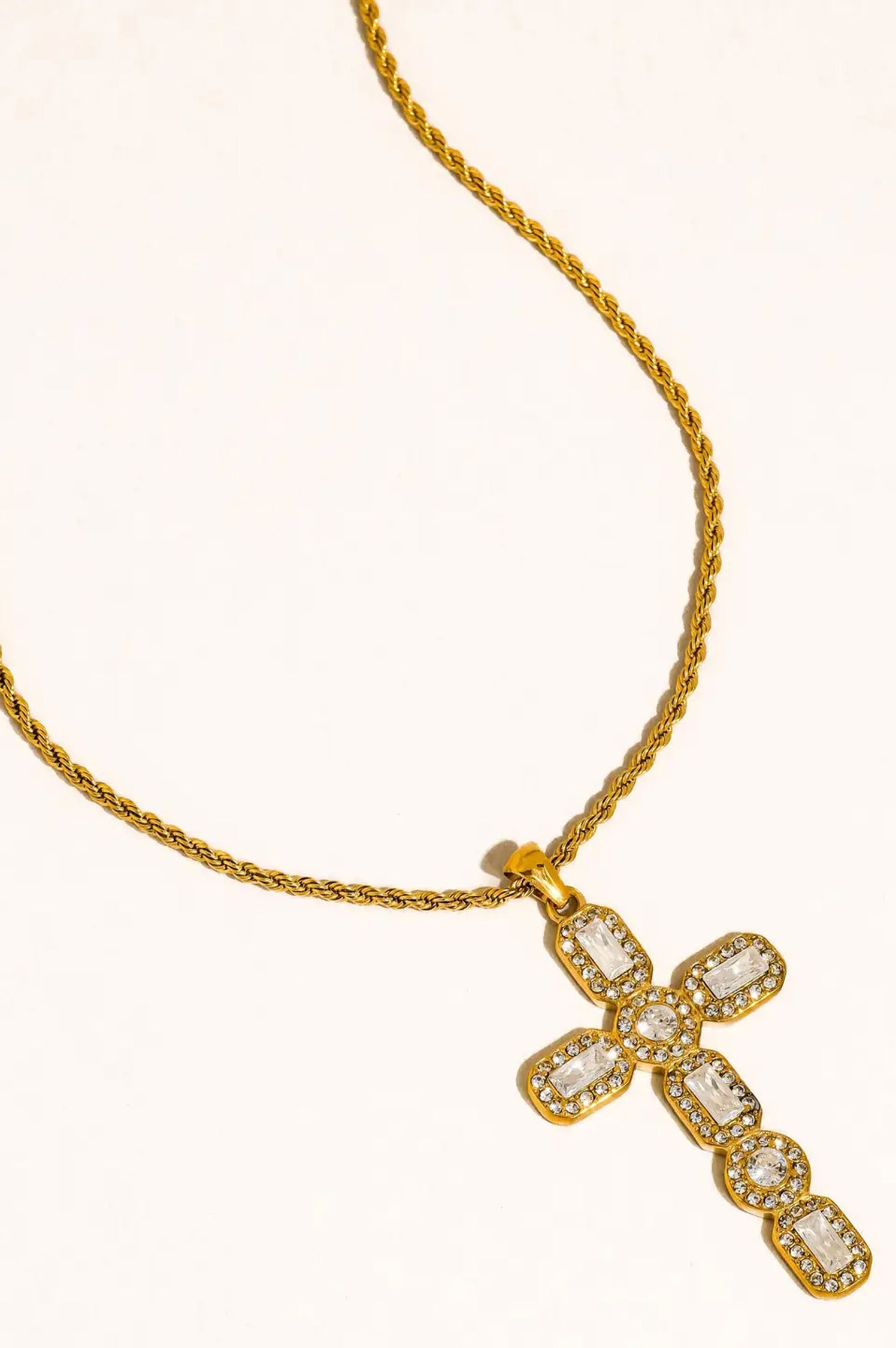Belrose CZ Cross Necklace