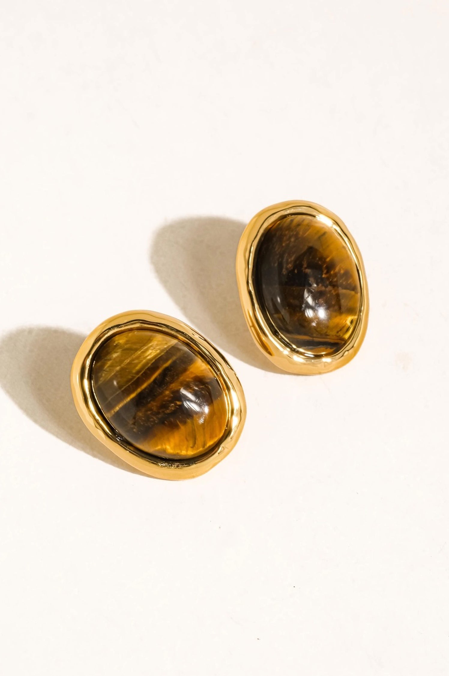 DAHLIA VINTAGE NATURAL STONE EARRING