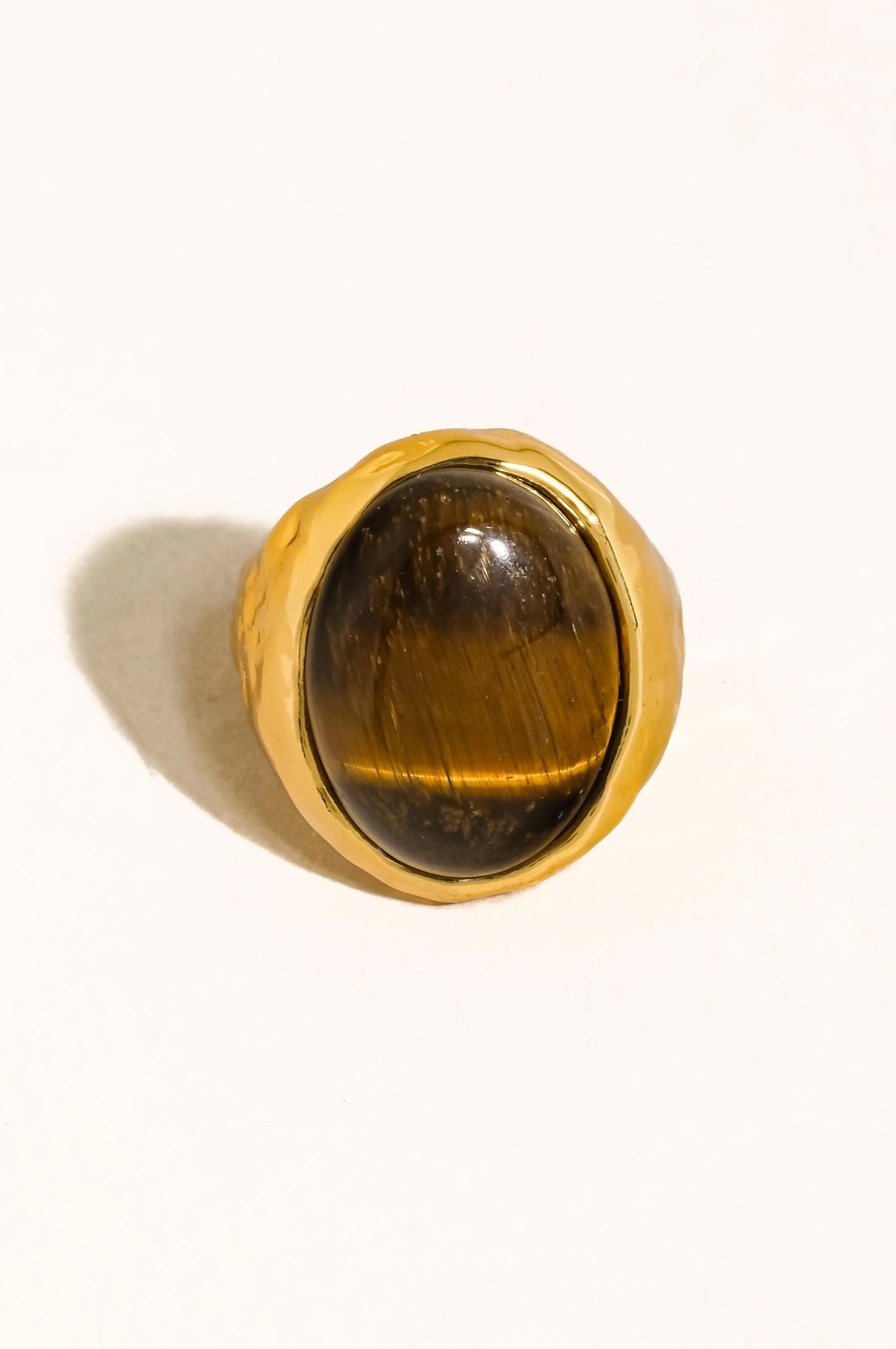 LULA VINTAGE NATURAL STONE STATEMENT RING