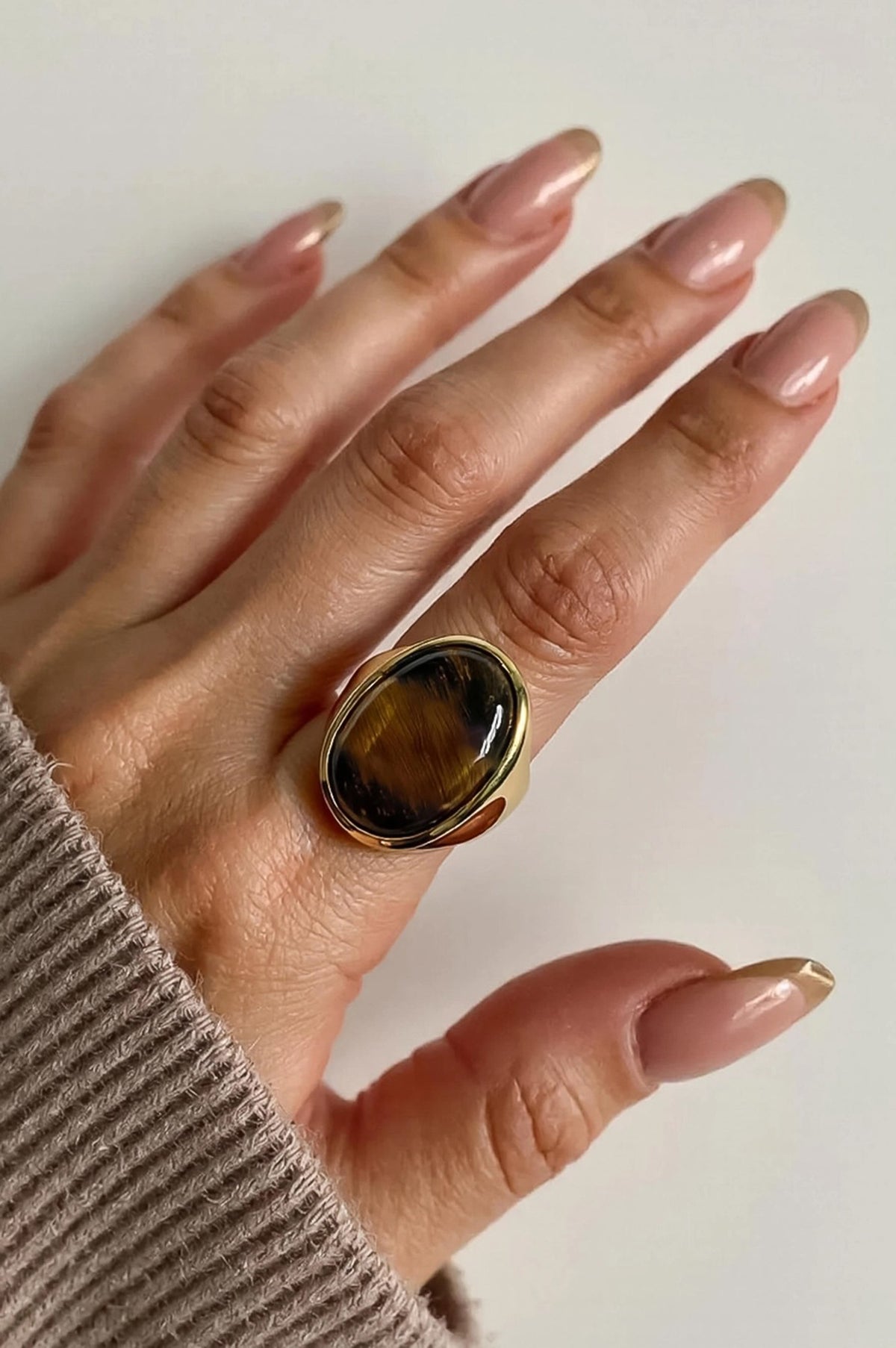 LULA VINTAGE NATURAL STONE STATEMENT RING