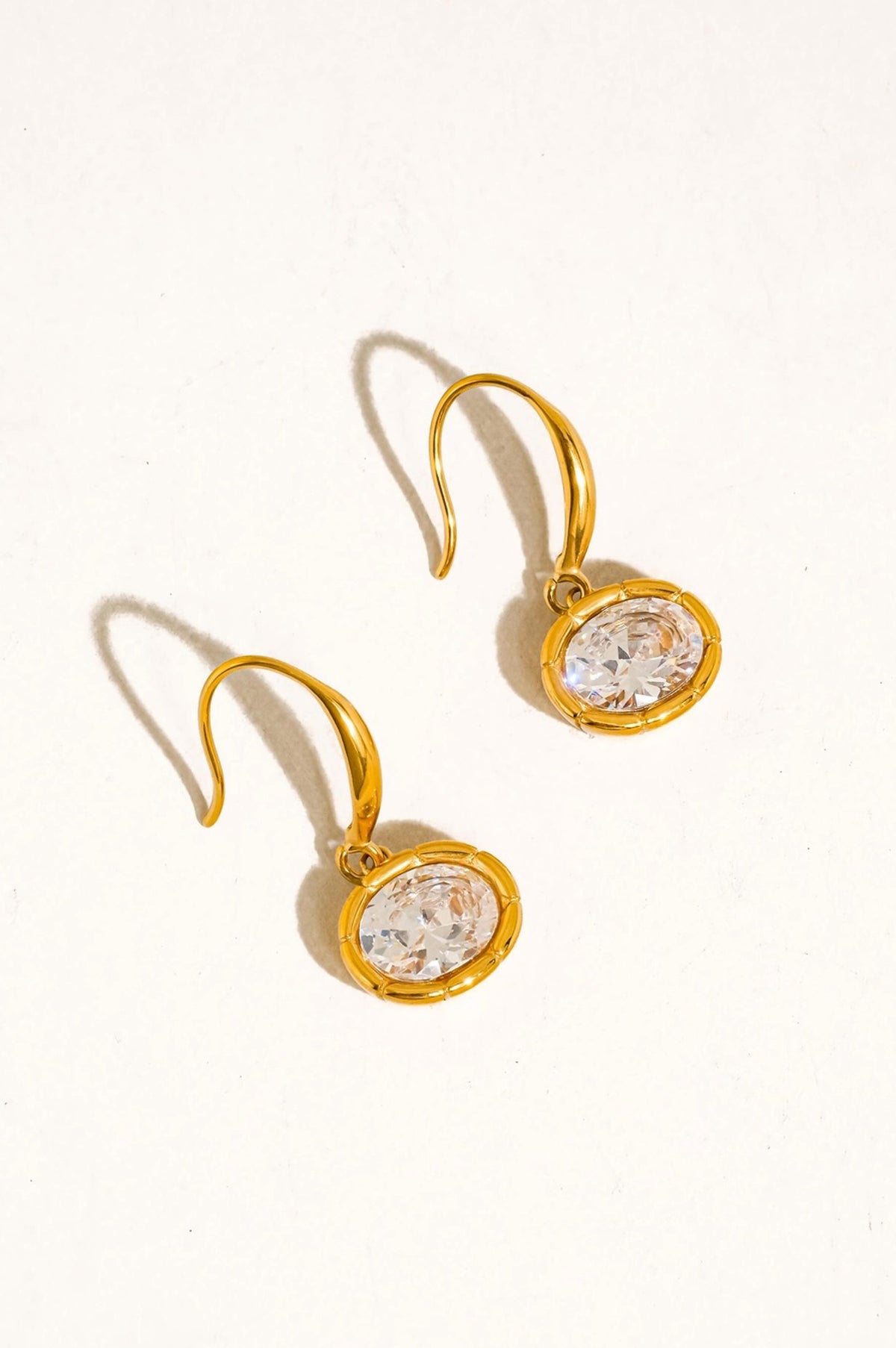 REBEKAH OVAL CZ EARRINGS