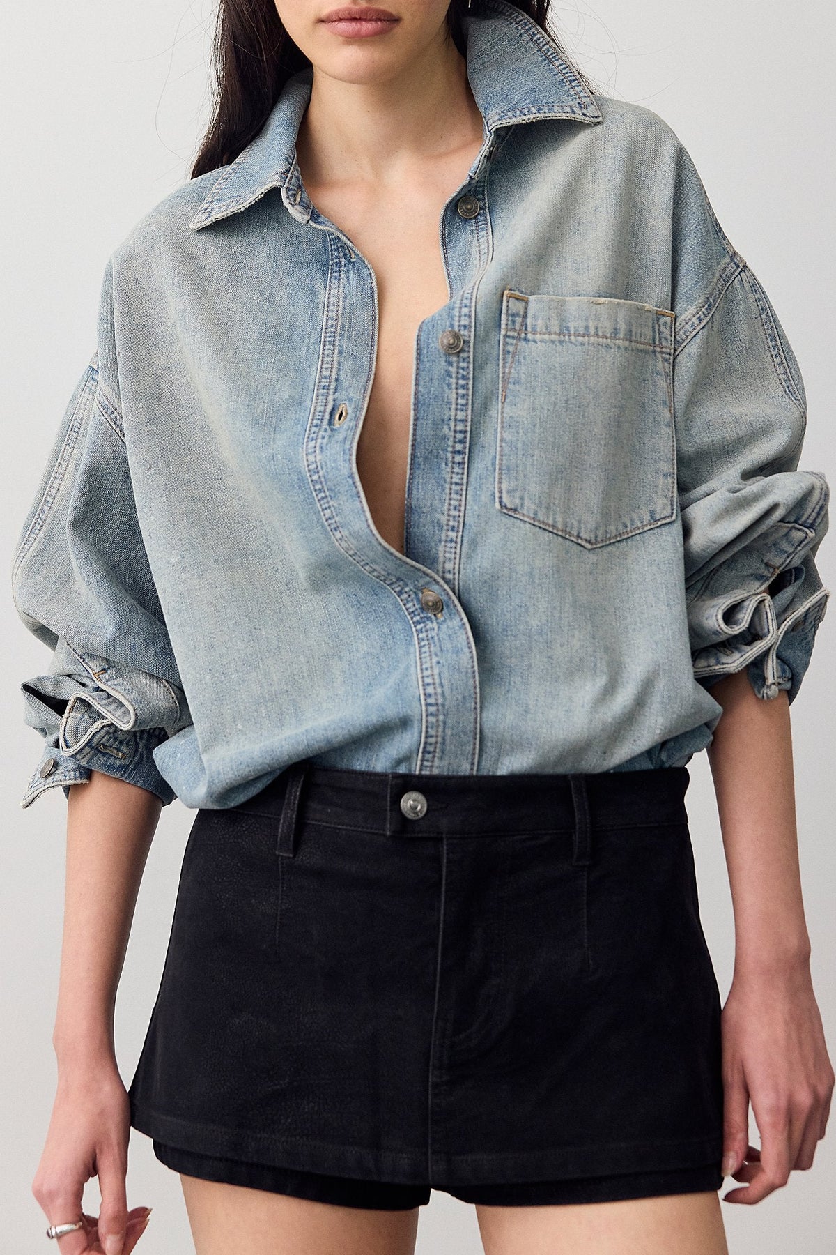 GALLIVANTING SUEDE SKORT