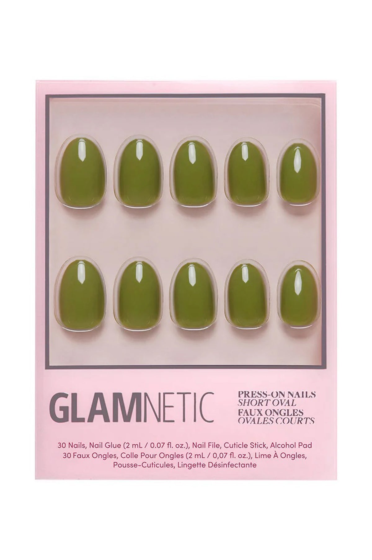 PRESS-ON NAILS - MOSS GREEN