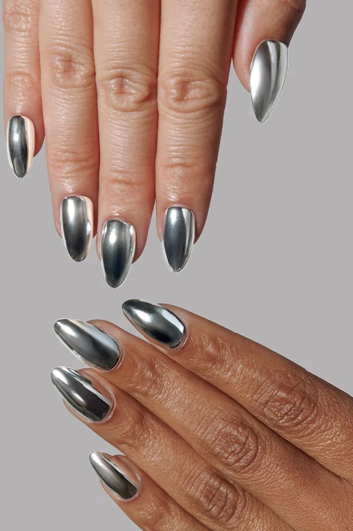 PRESS-ON NAILS - PLATINUM