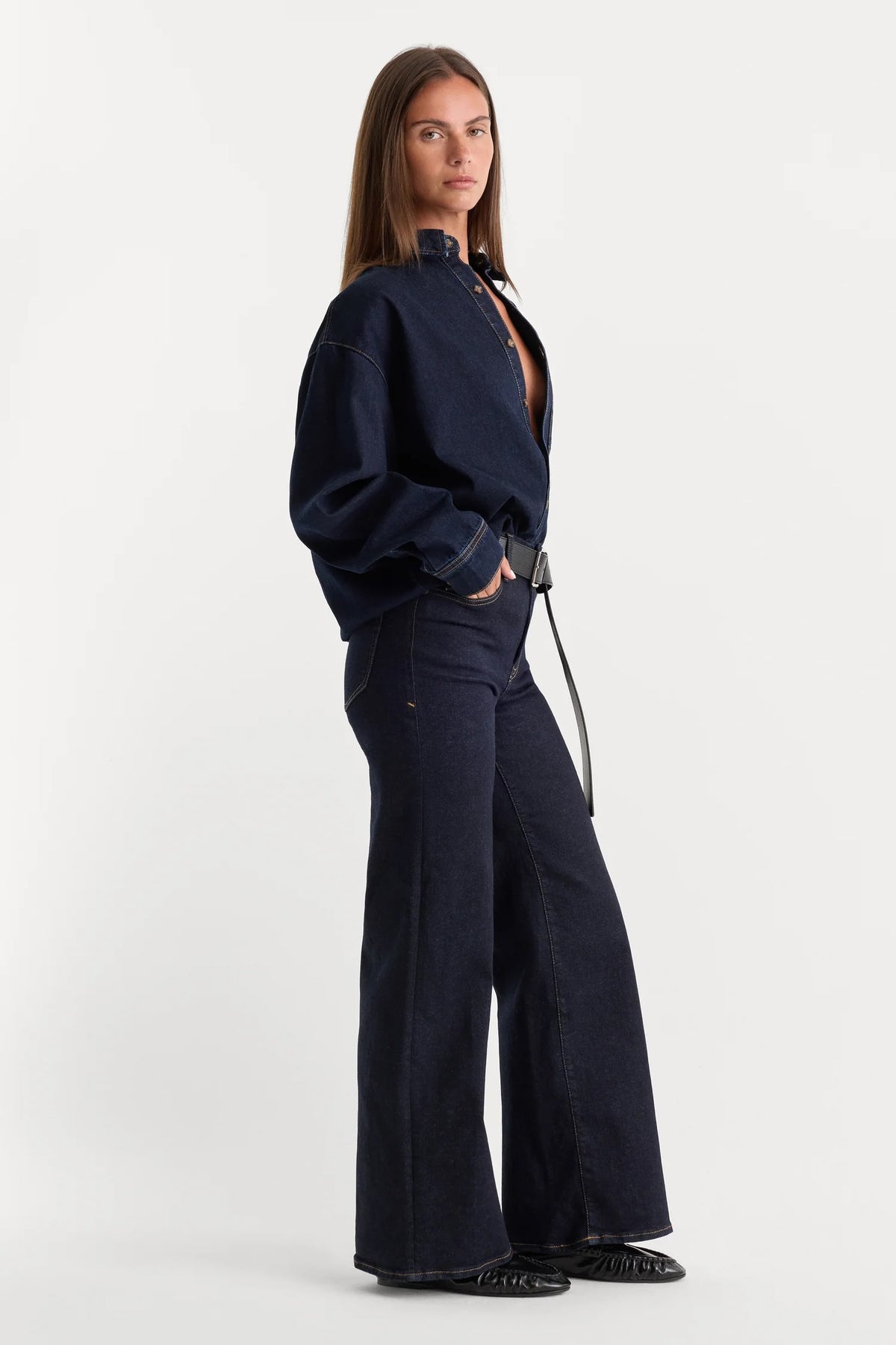 ALWAYS FITS SLIM PALAZZO JEANS