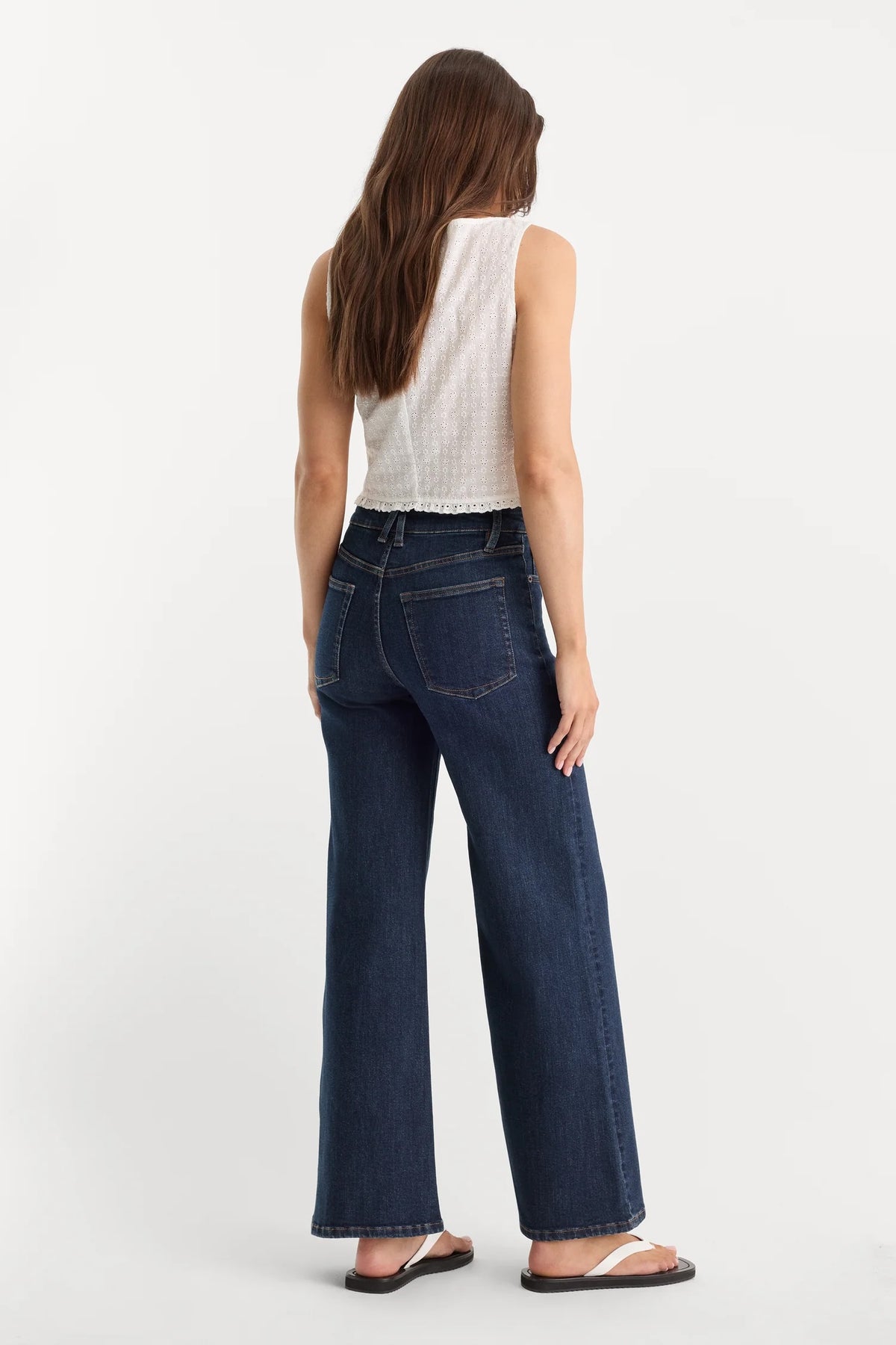 GOOD WAIST PALAZZO ANKLE JEANS