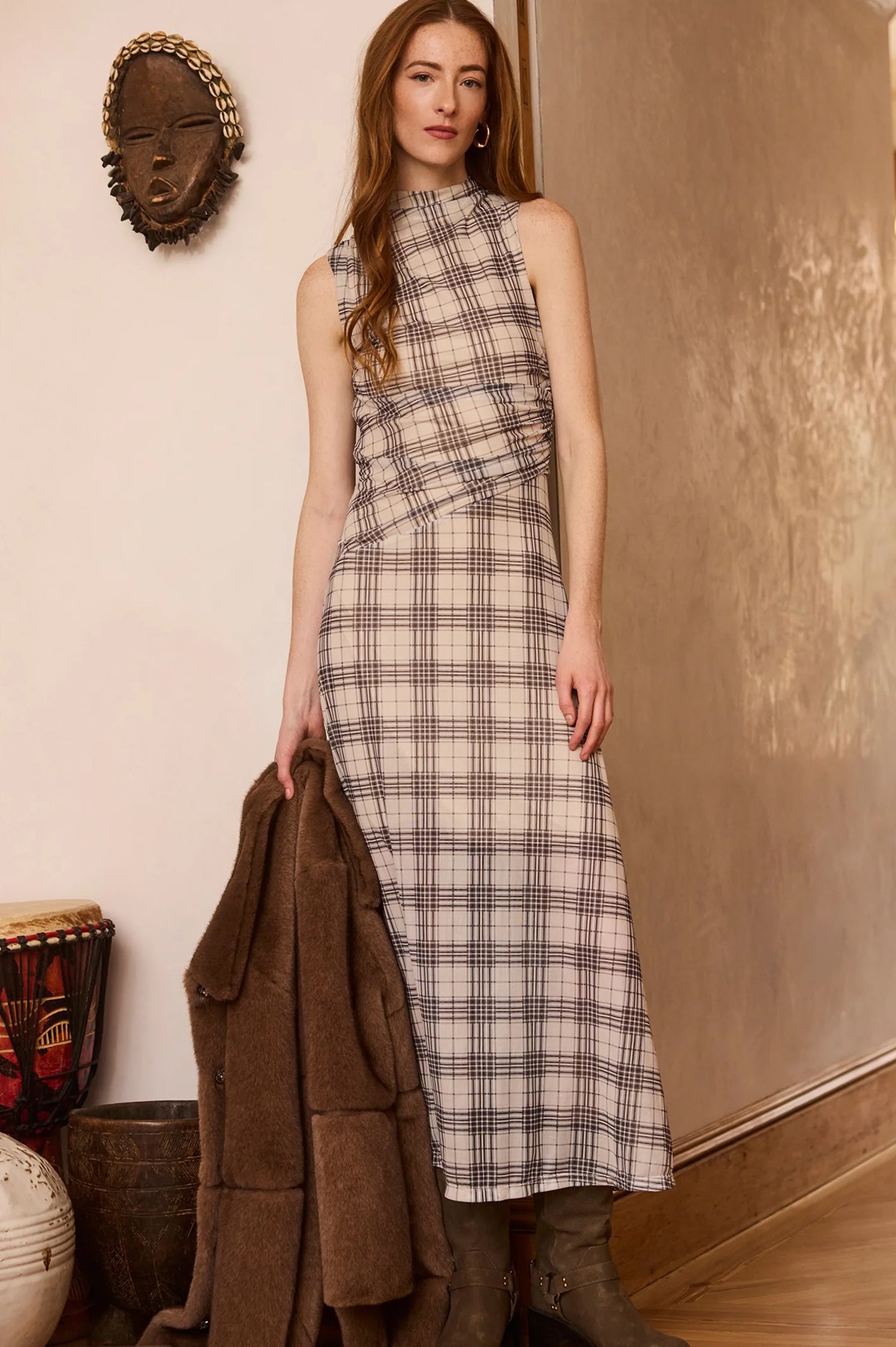 WARREN PLAID DRESS