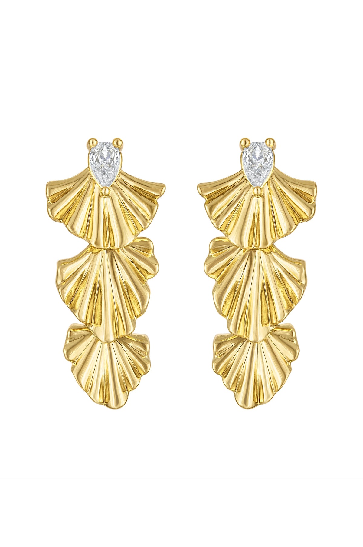 DREW DROP FAN EARRINGS