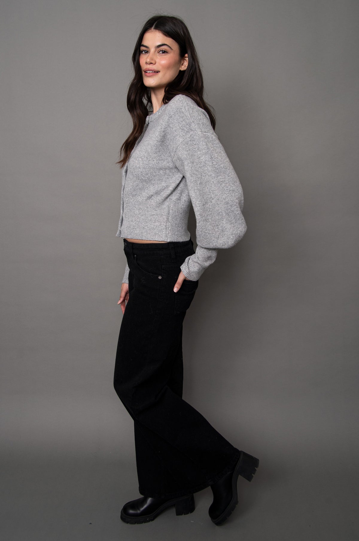 Formica LS Crewneck Cardigan