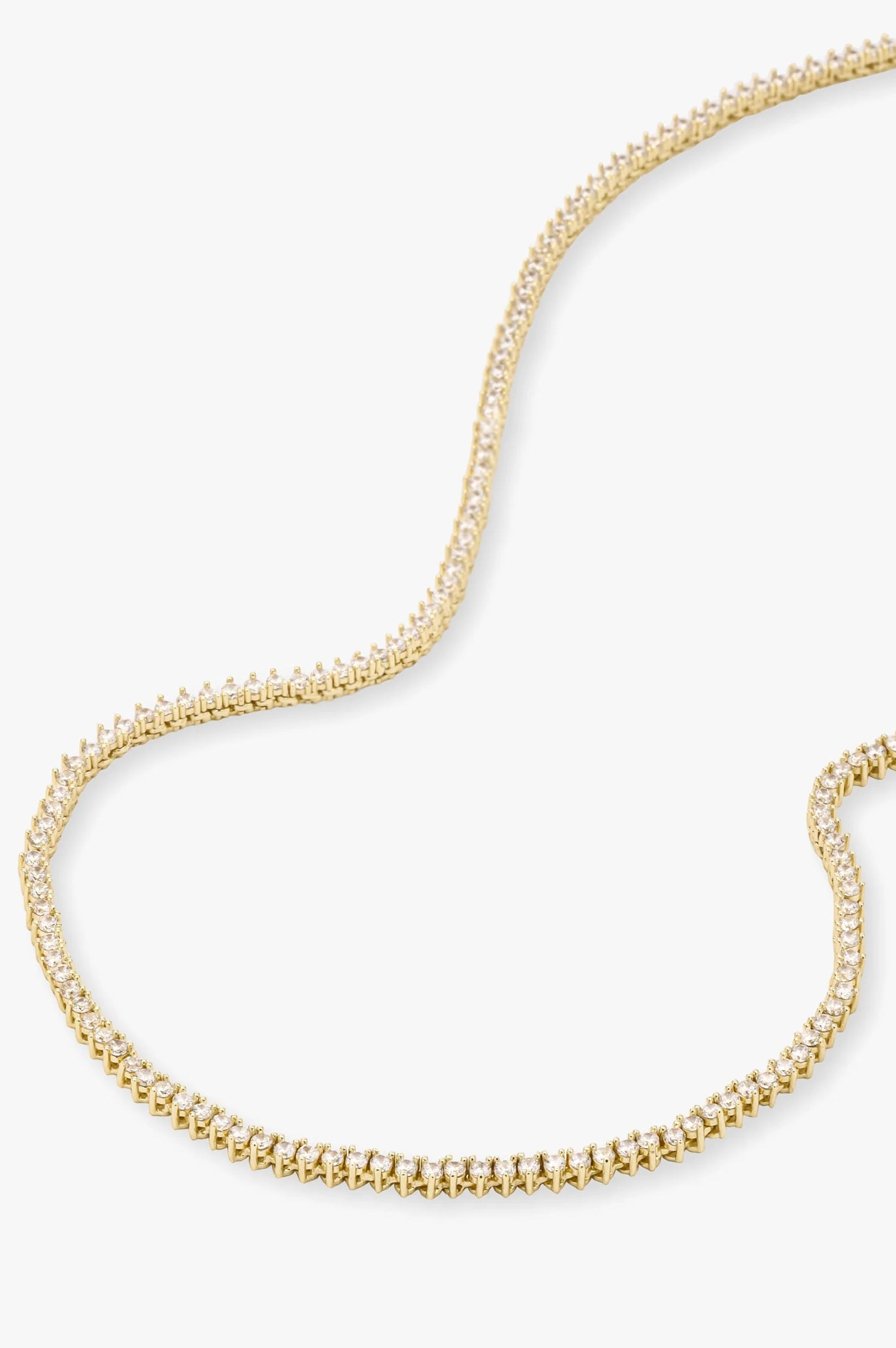 BABY NOT YOUR BASIC TENNIS NECKLACE