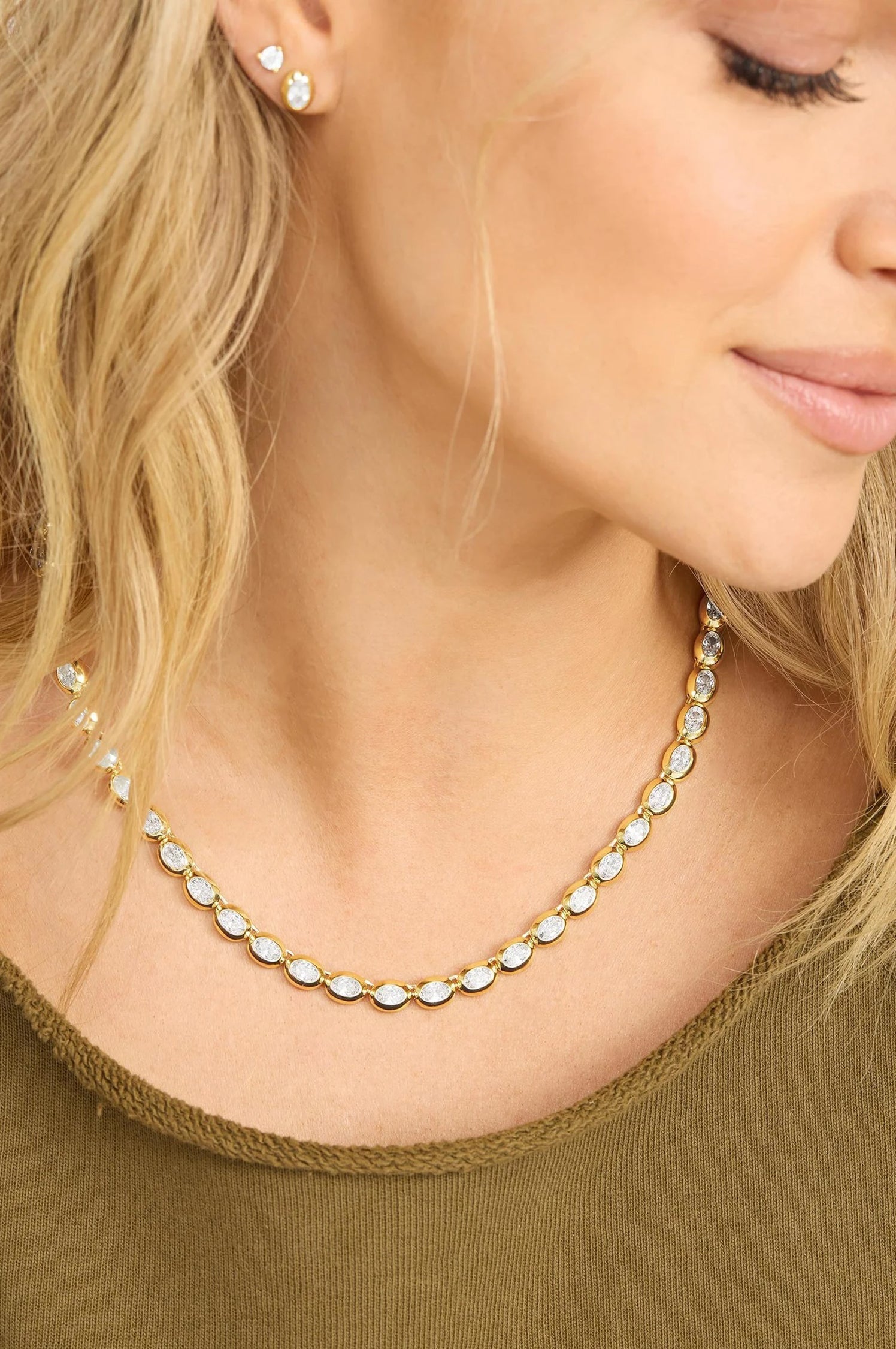 SHE'S A BOSS TENNIS NECKLACE