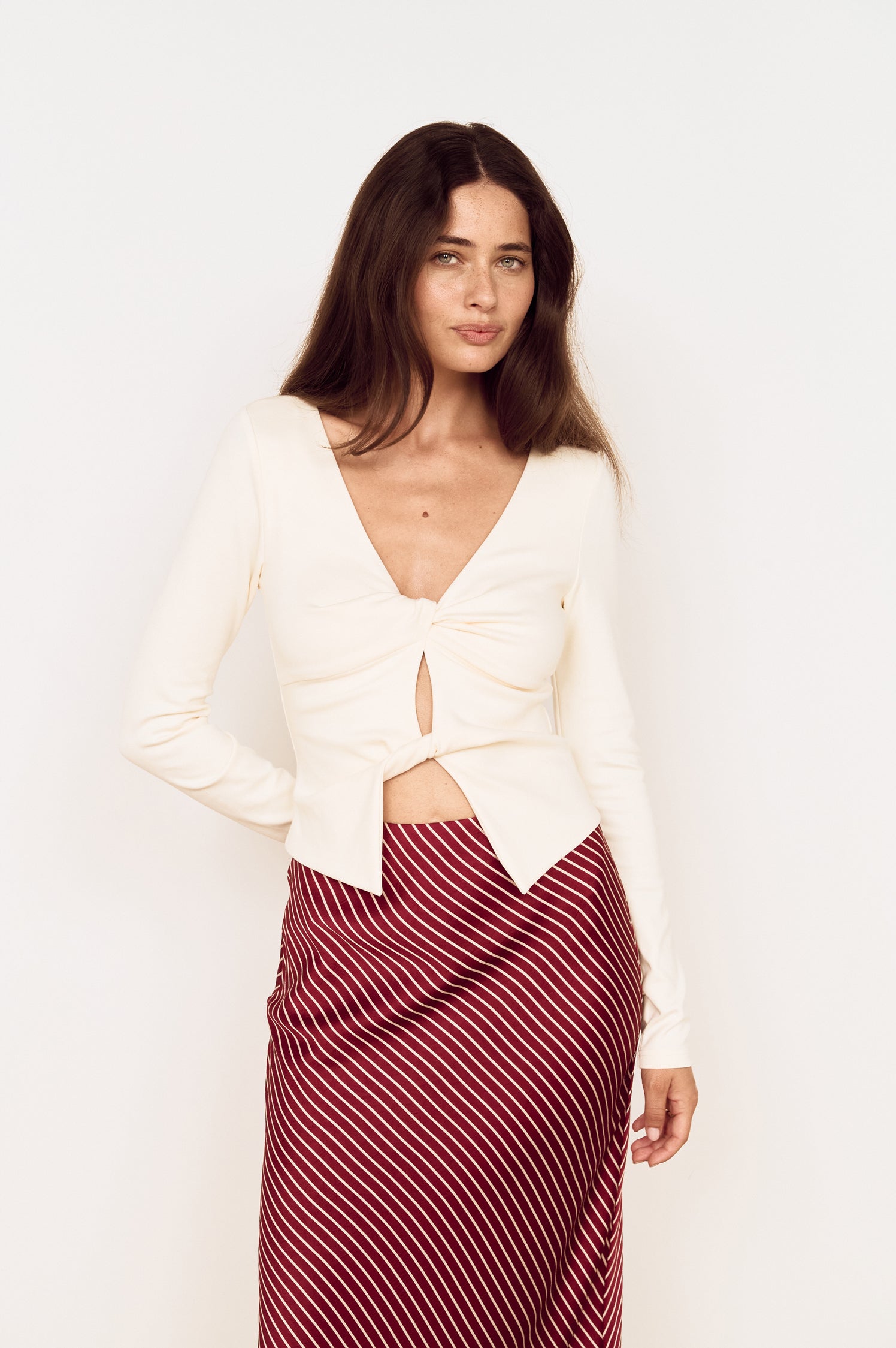 Alina Twist Front Top