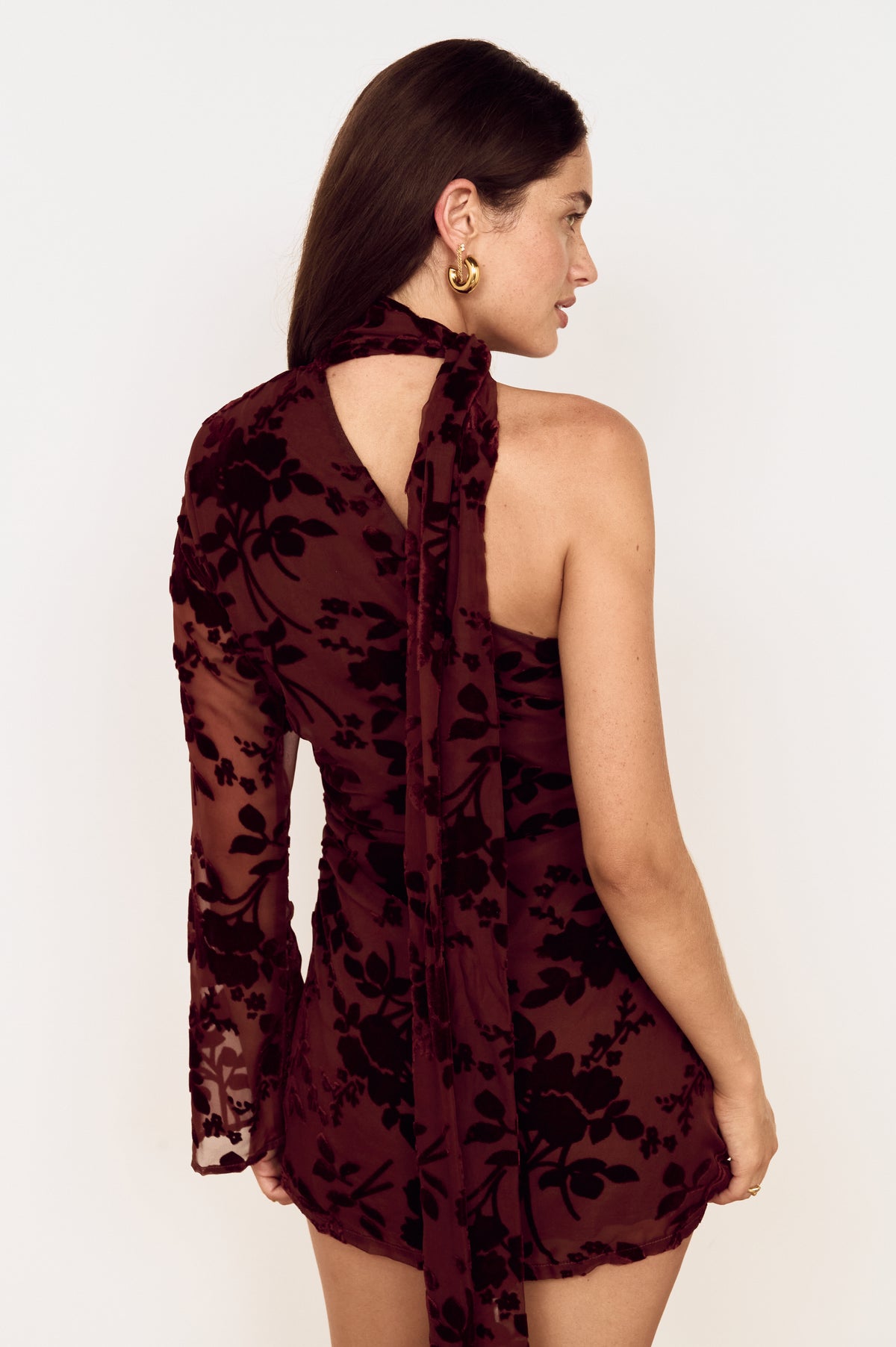 ANOUK VELVET SCARF DRESS