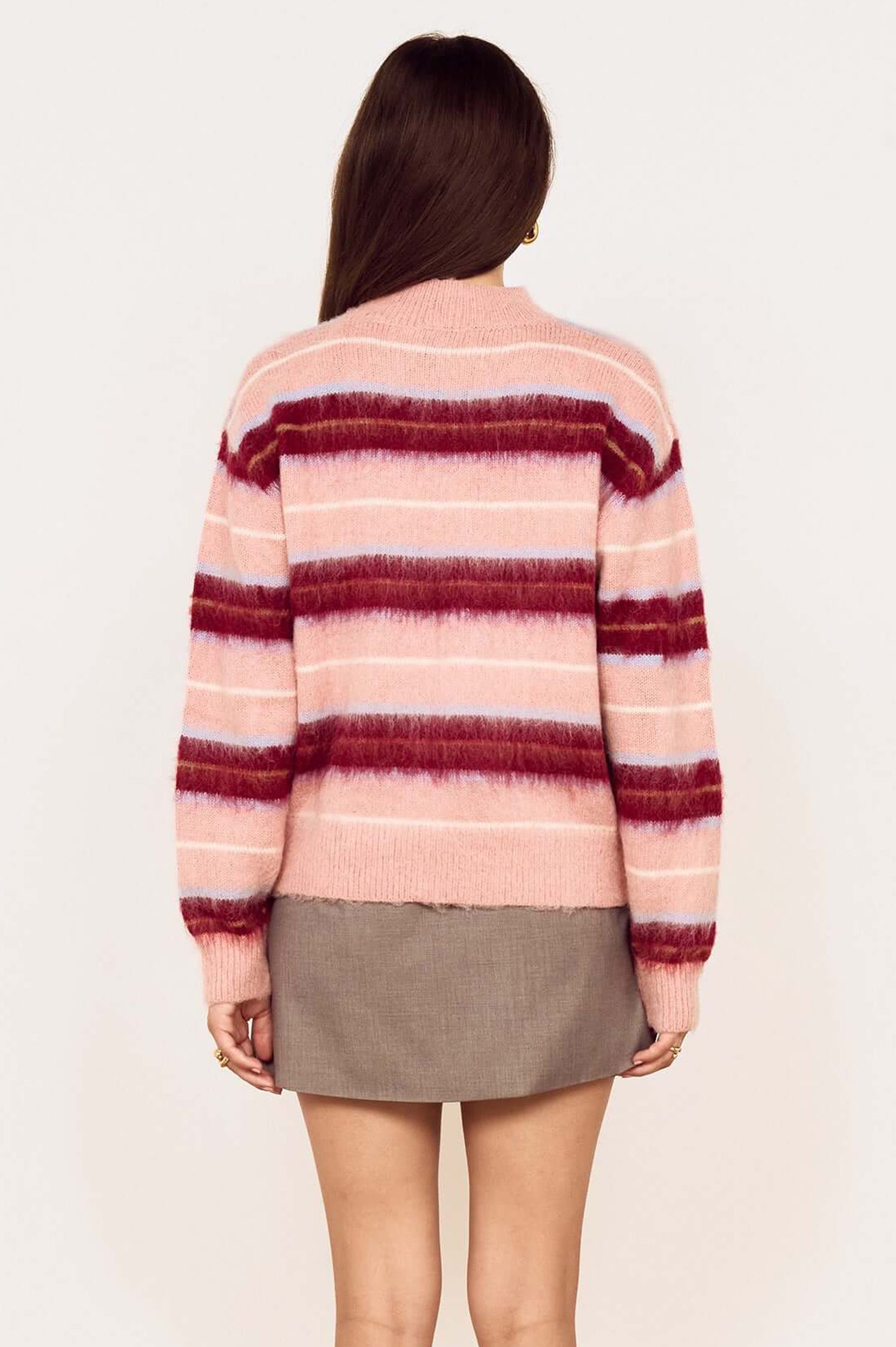 ASPEN BRUSHED STRIPE SWEATER