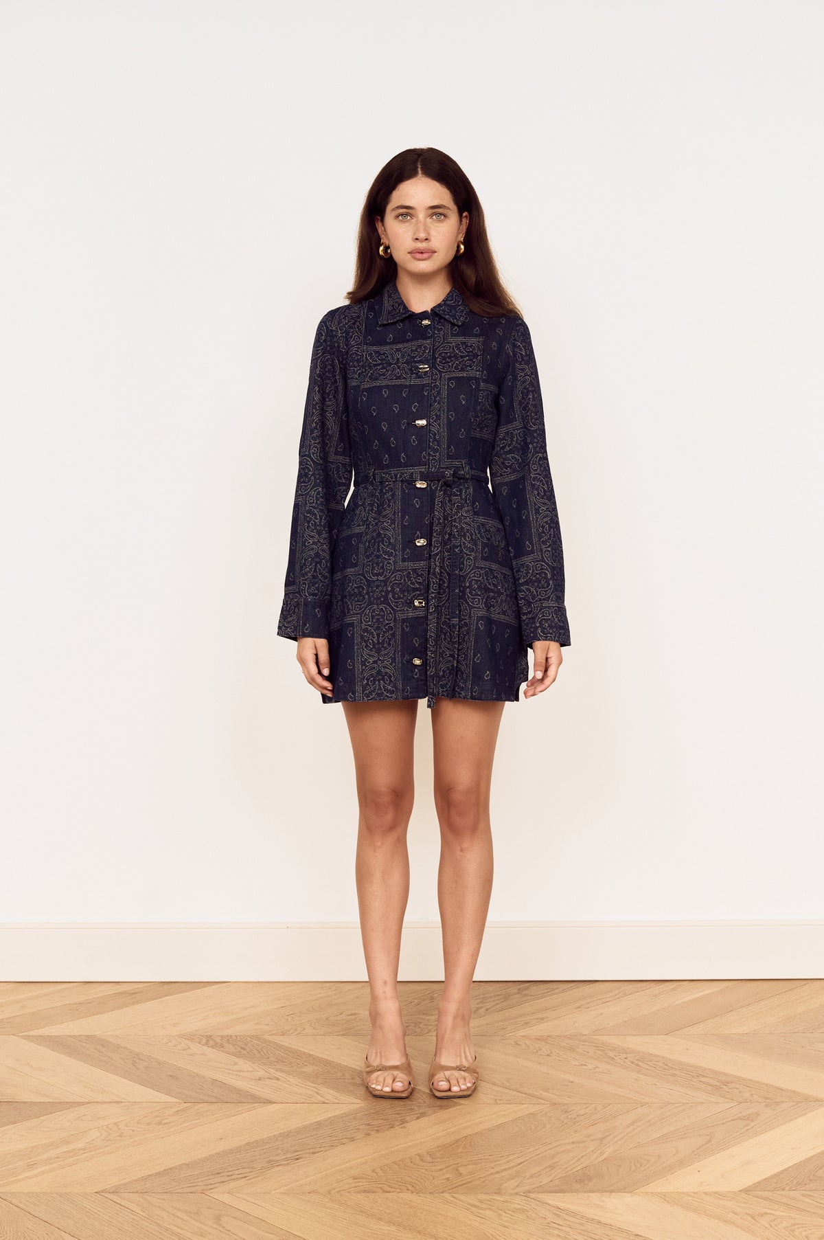 Delphi Jacquard Denim Dress