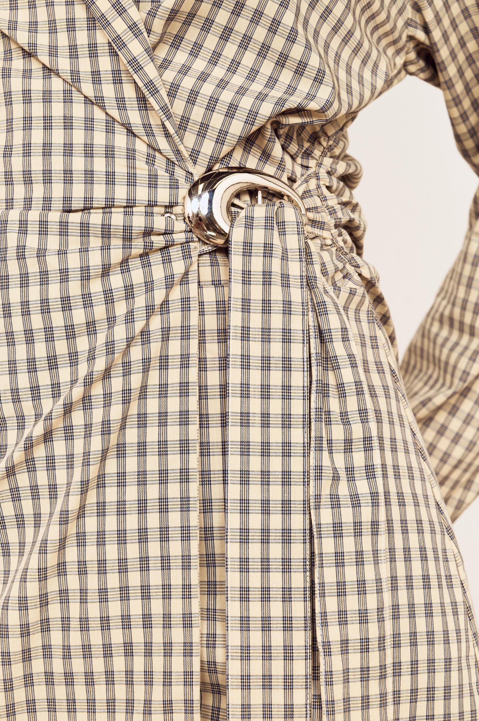 MILA WRAP MINI SHIRTDRESS