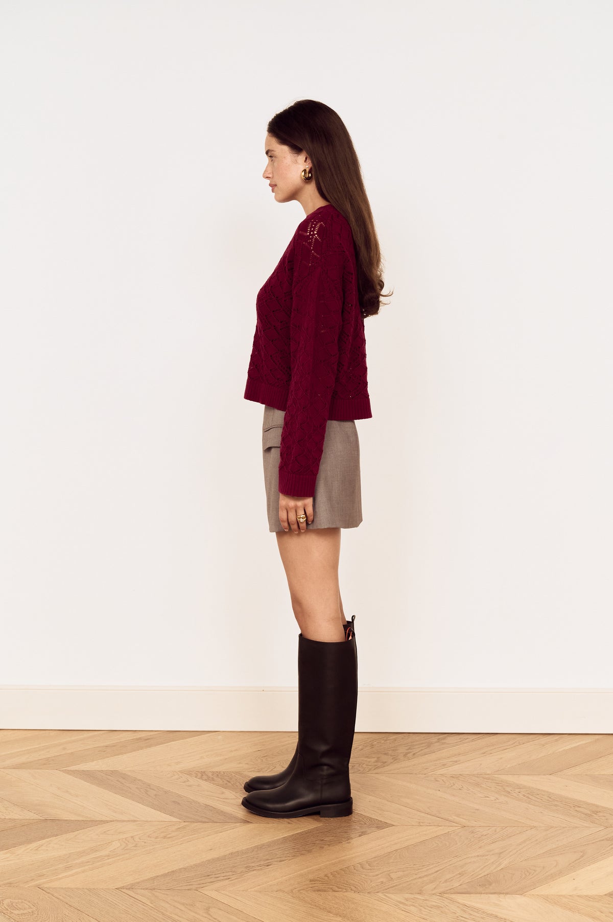 SLOANE POINTELLE SWEATER