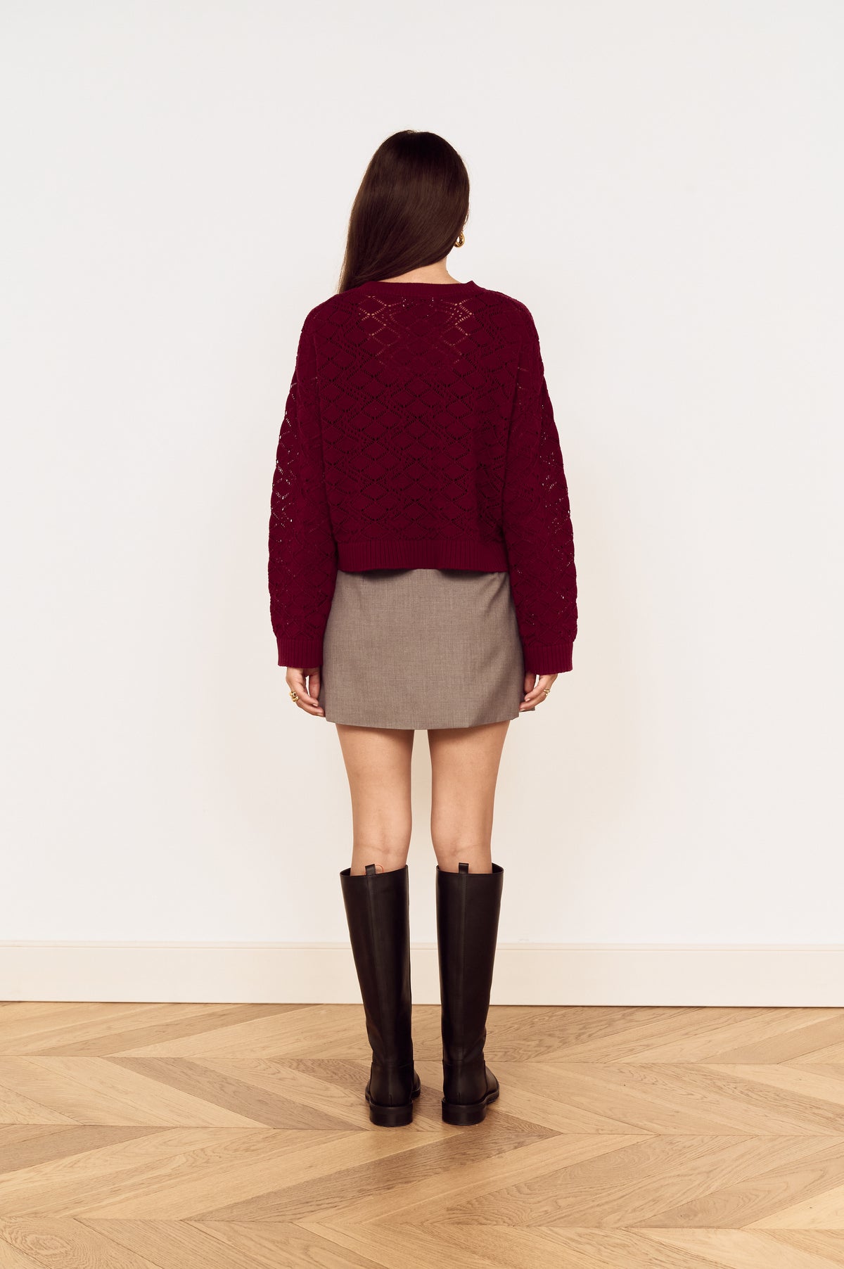SLOANE POINTELLE SWEATER