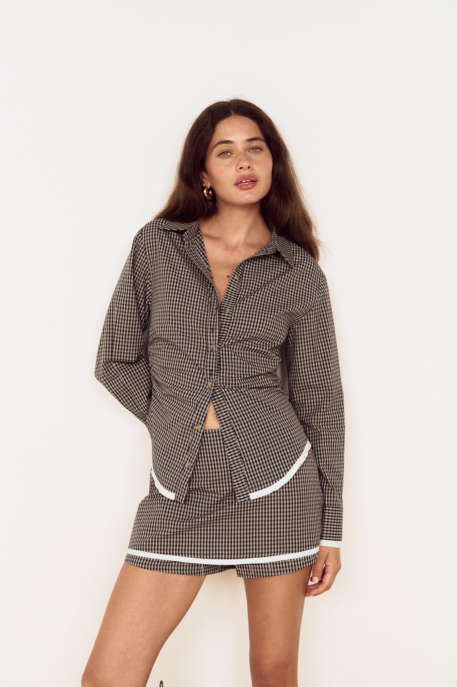 WREN CONTRAST HEM SHIRT