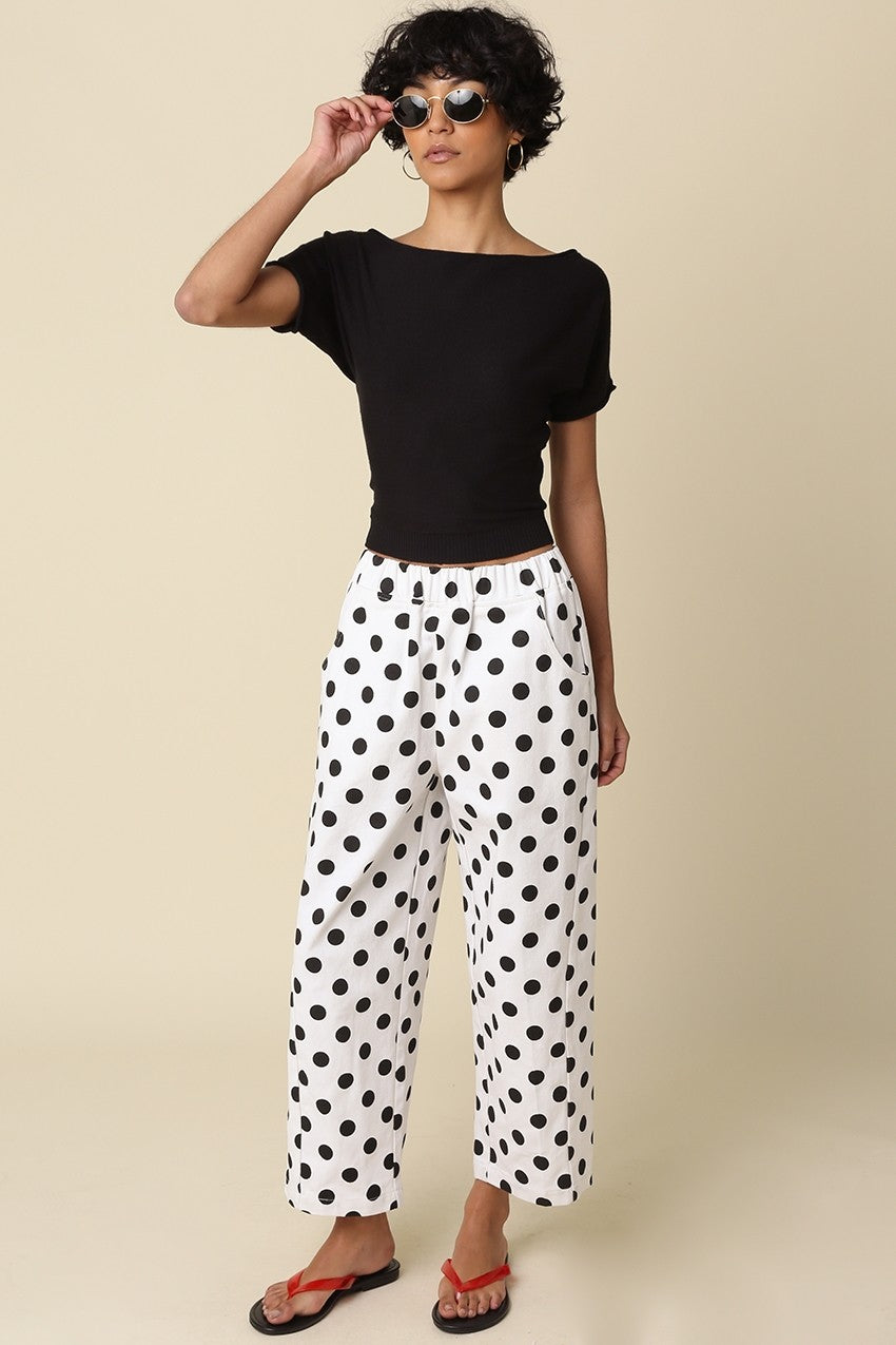 Angela Boat Neck Cinched Tee