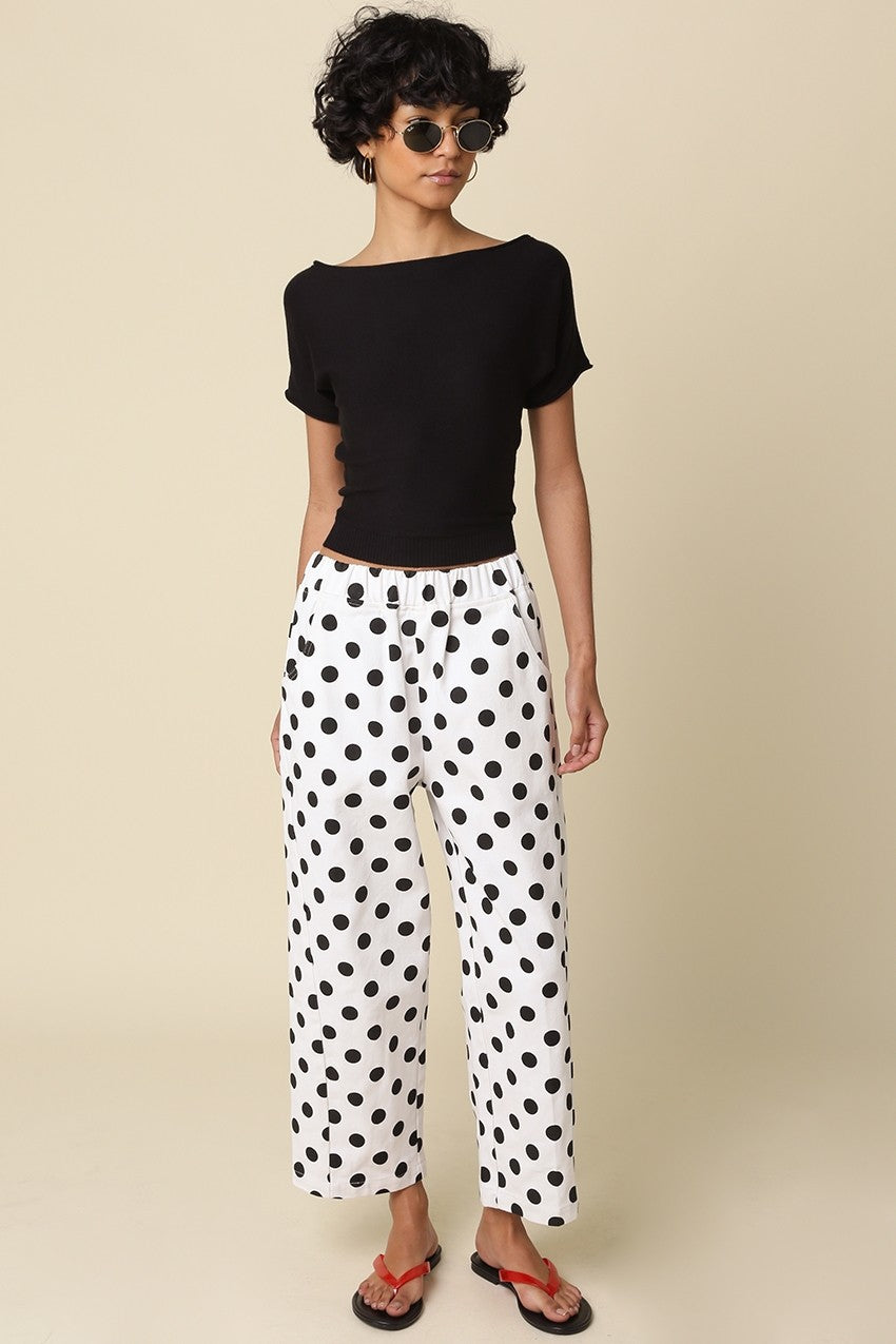 Angela Boat Neck Cinched Tee