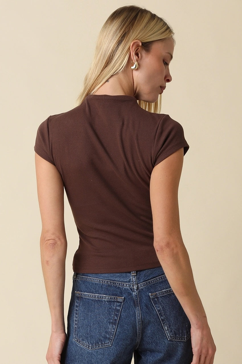 Anora Neck Knit Top