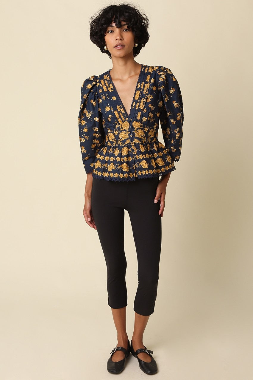 ARYA FLORAL PUFF SLEEVE BLOUSE