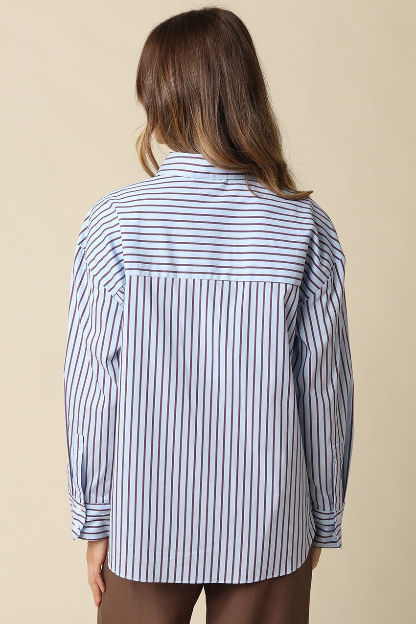Clover Stripe Oversized Shirt