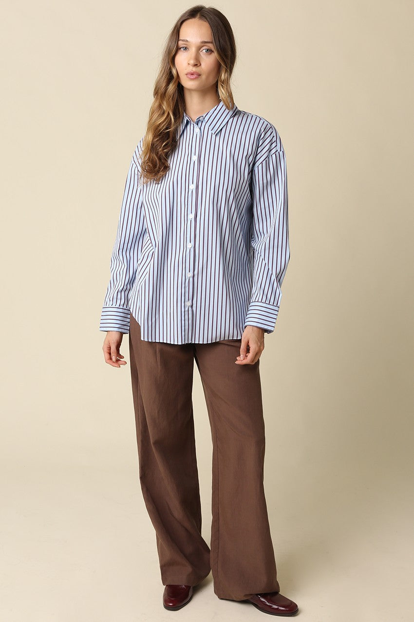 Clover Stripe Oversized Shirt
