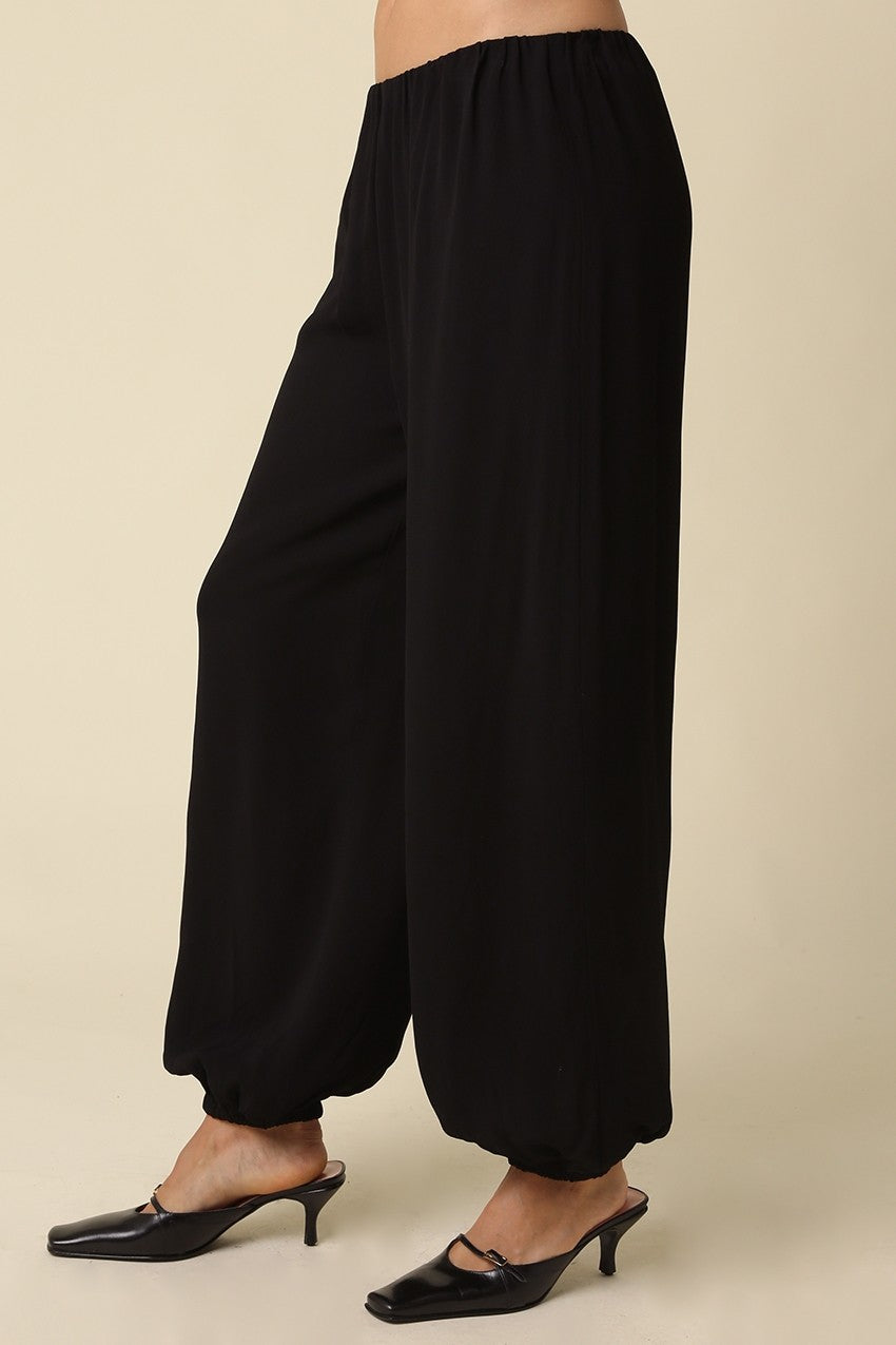 DAISY WIDE LEG BUBBLE HEM PANTS