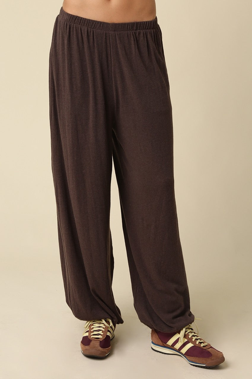 ELIZA GATHERED HEM LOUNGE PANTS