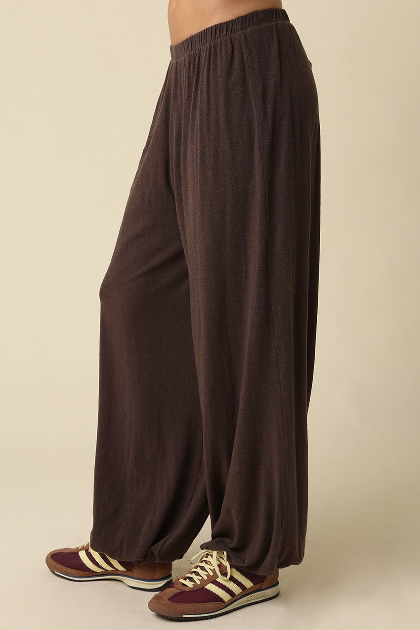 ELIZA GATHERED HEM LOUNGE PANTS