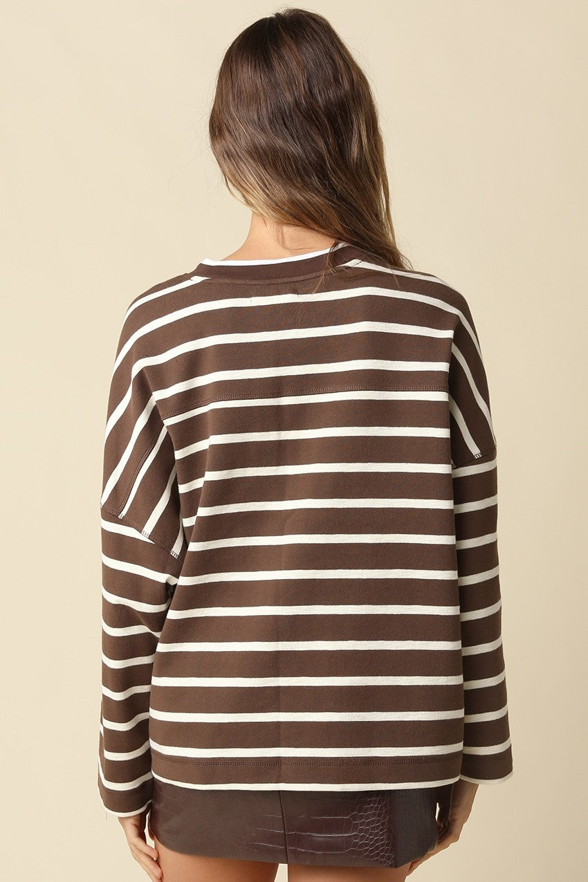 HAILEY RELAXED STRIPE TOP