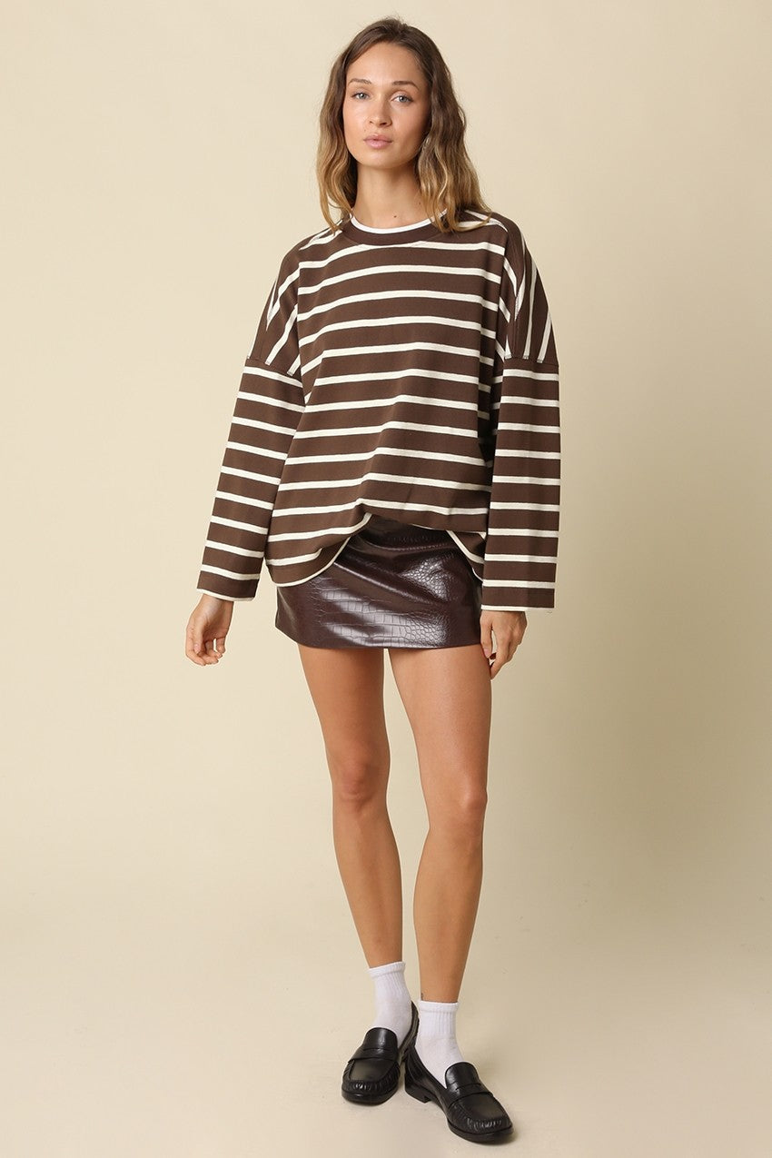 HAILEY RELAXED STRIPE TOP