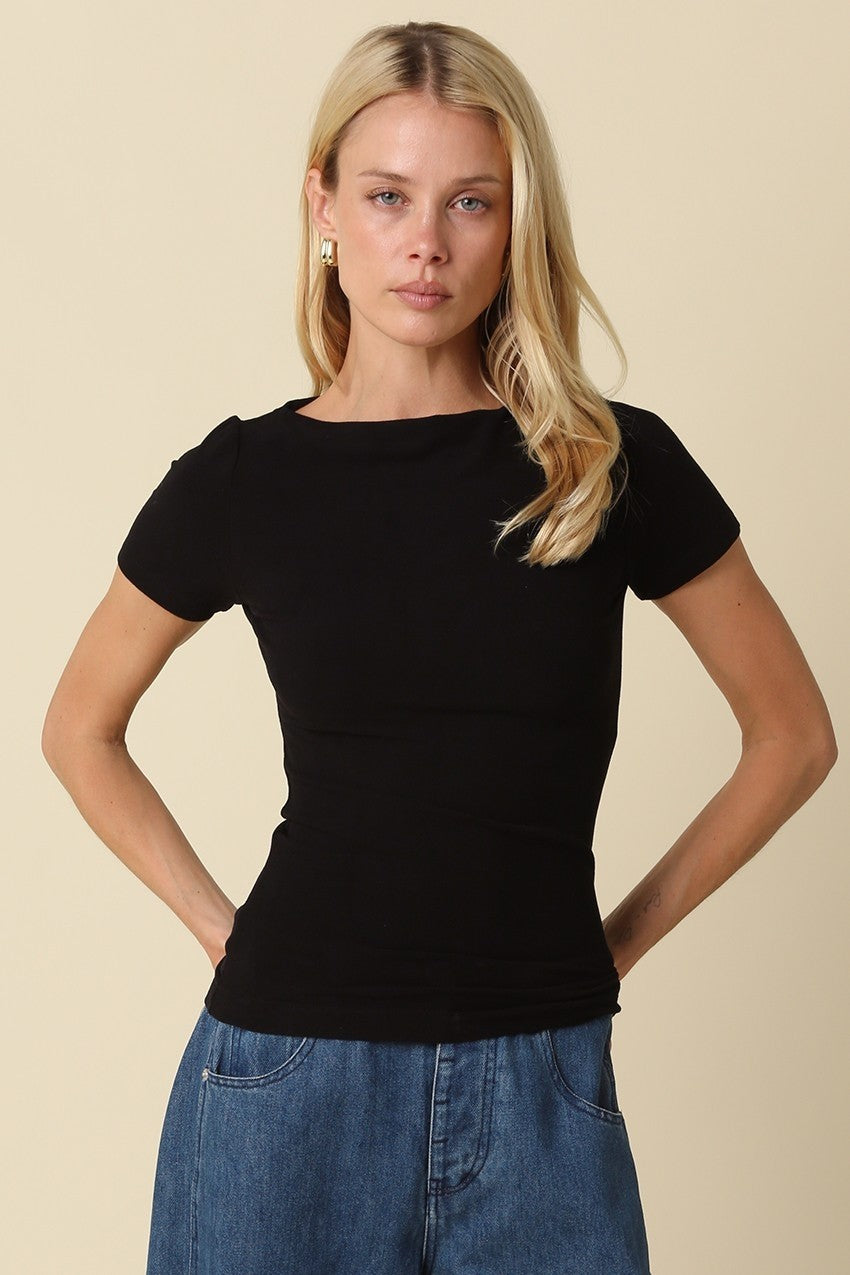 KRISTIN ESSENTIAL KNIT TOP